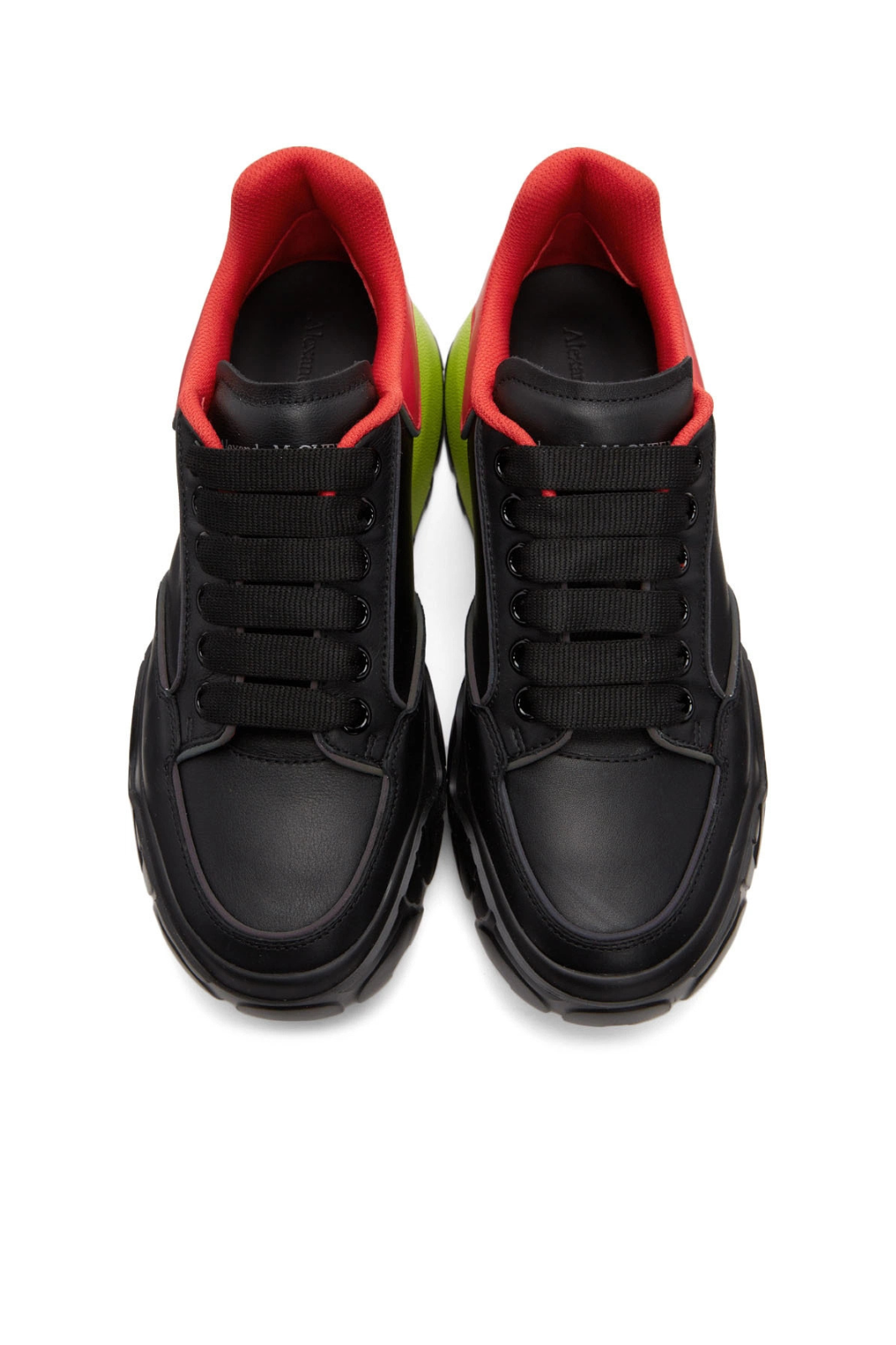 Alexander McQueen Court Trainer Black Red Mousse Sneakers