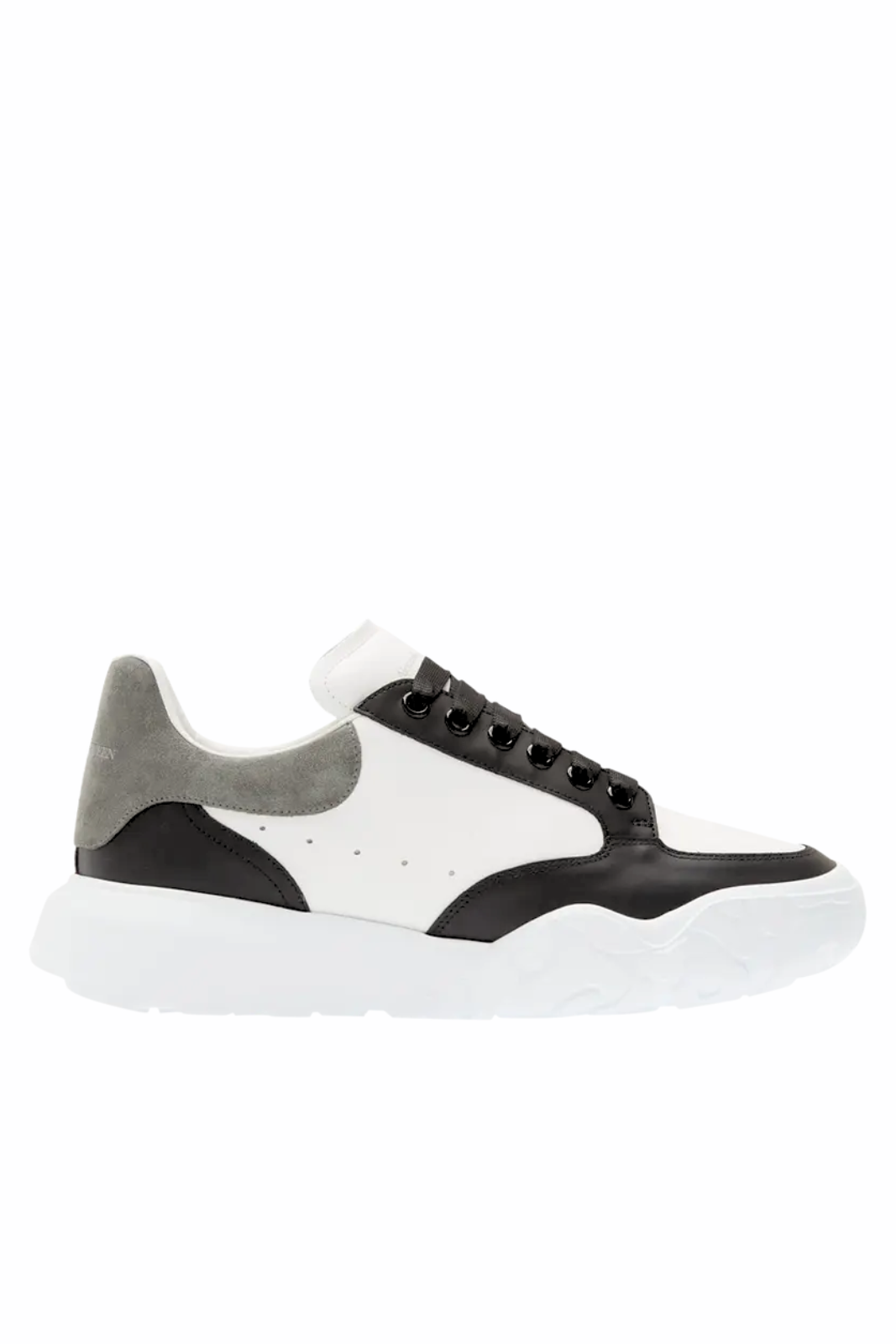 Alexander McQueen Court Trainer Black White Arctic Grey