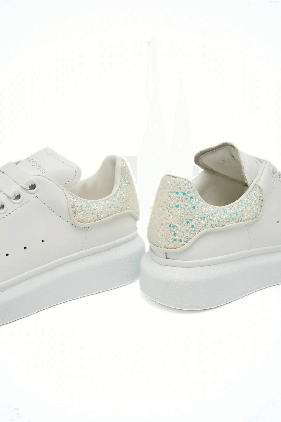  Alexander Mcqueen Iridiscent Glitter in White