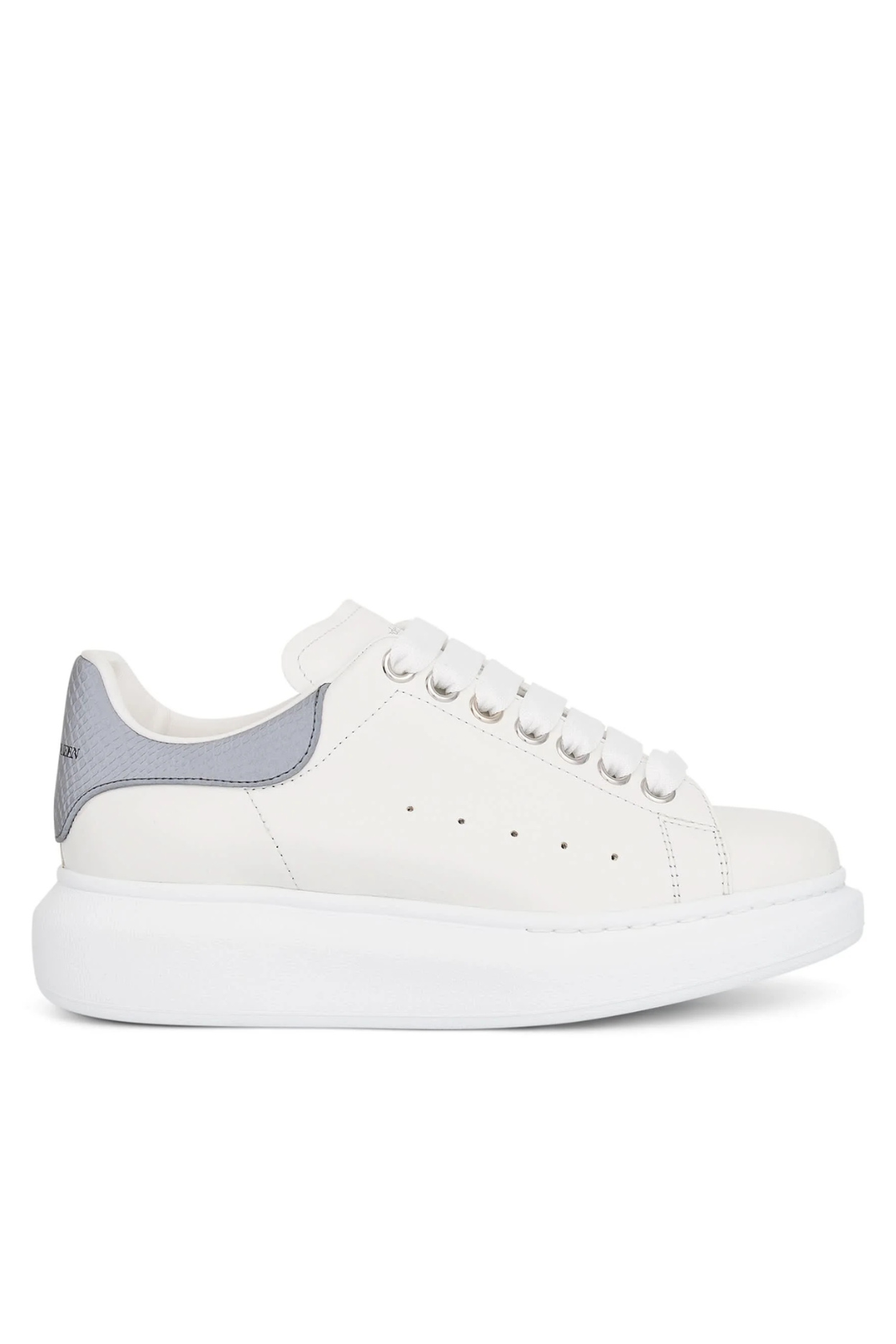 Alexander McQueen Larry Oversized Sneaker in White Cement Grey