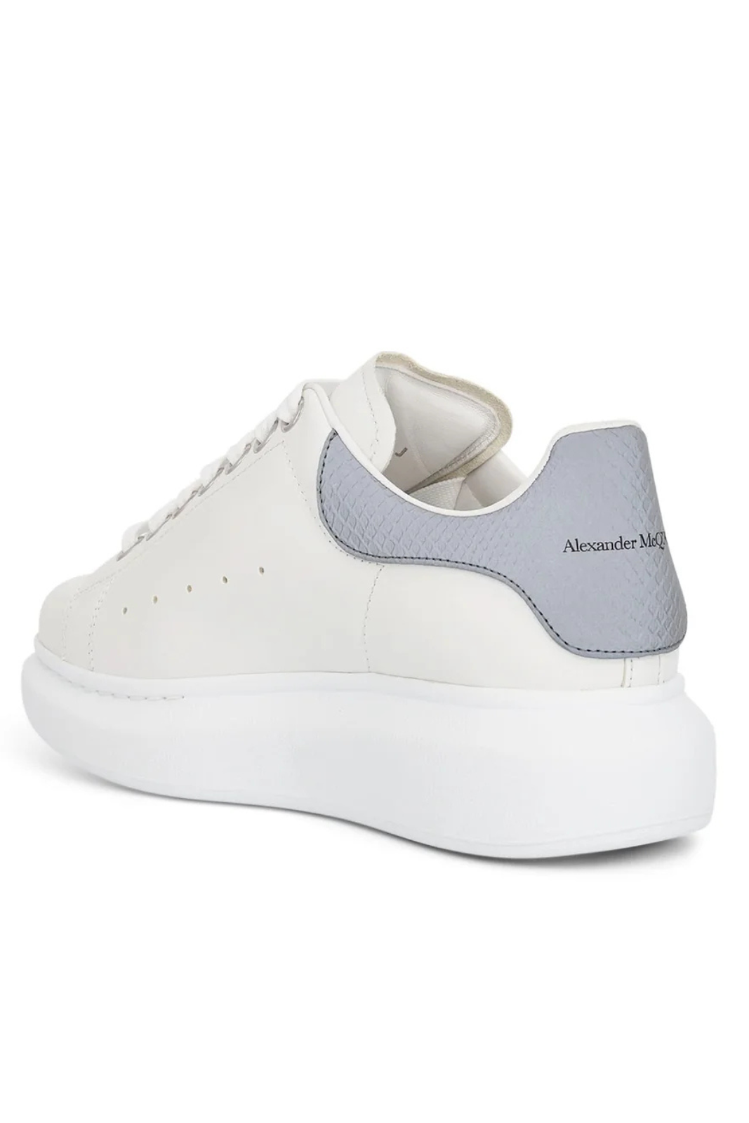Alexander McQueen Larry Oversized Sneaker in White Cement Grey