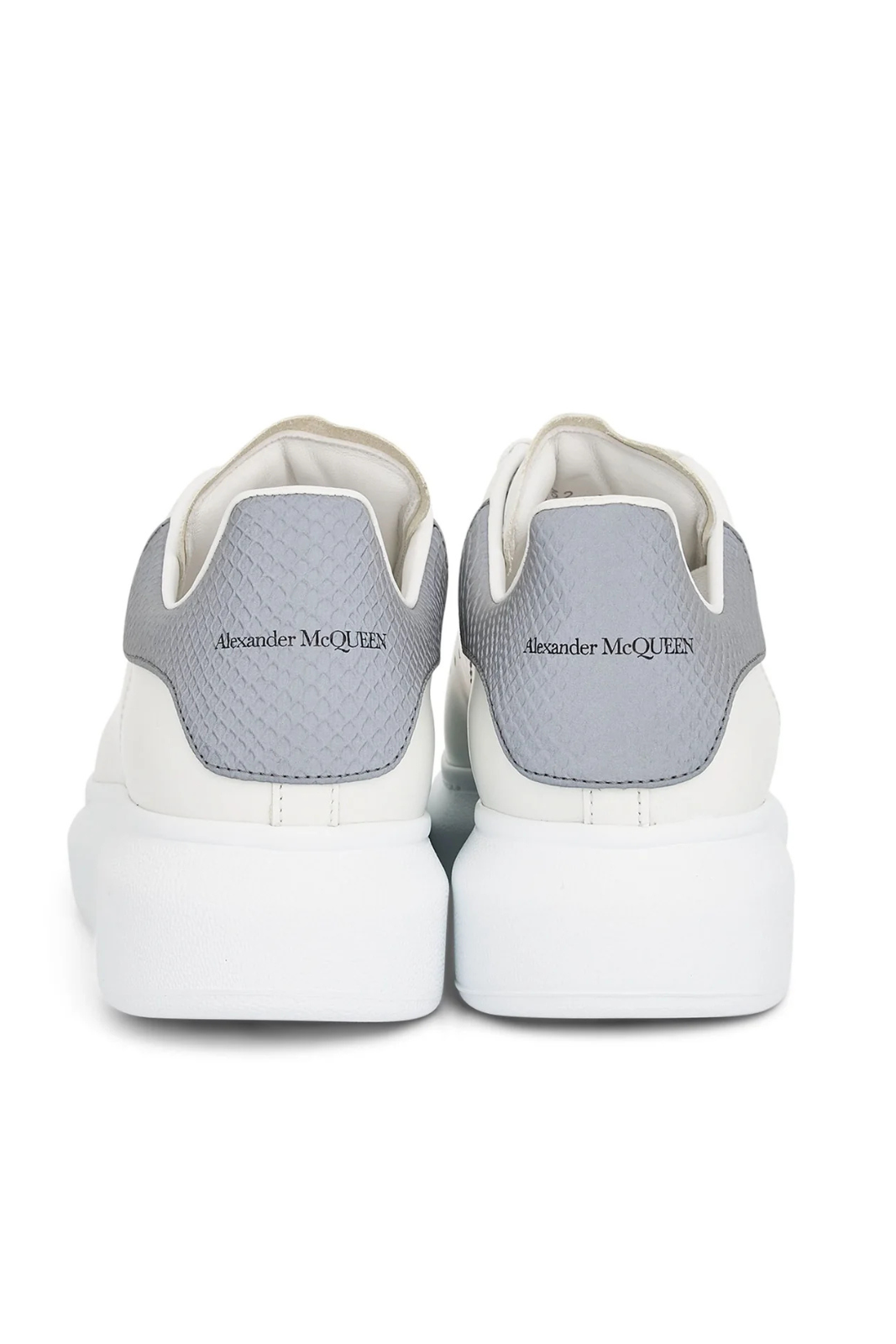 Alexander McQueen Larry Oversized Sneaker in White Cement Grey