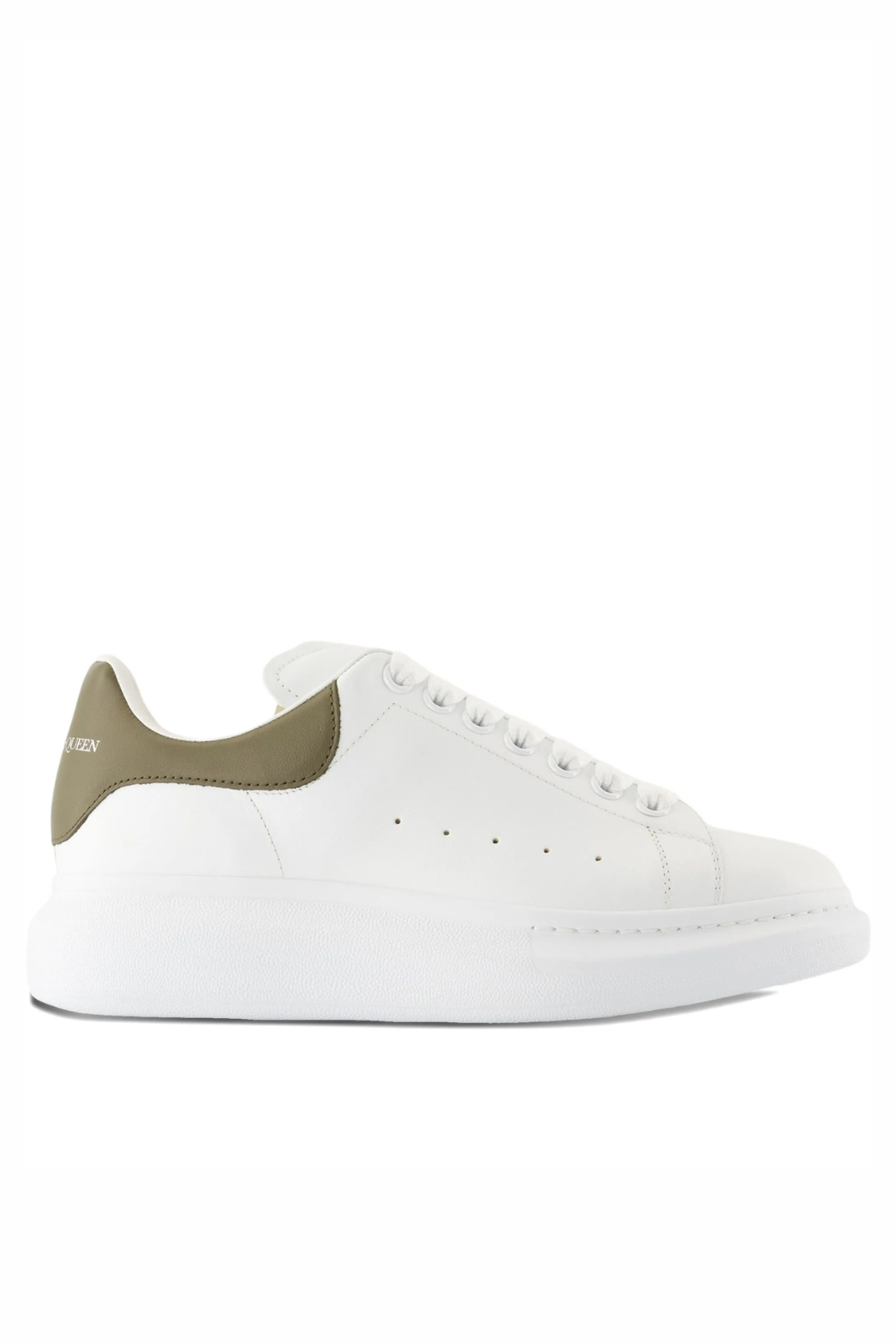 Alexander McQueen leather sneakers White Khaki