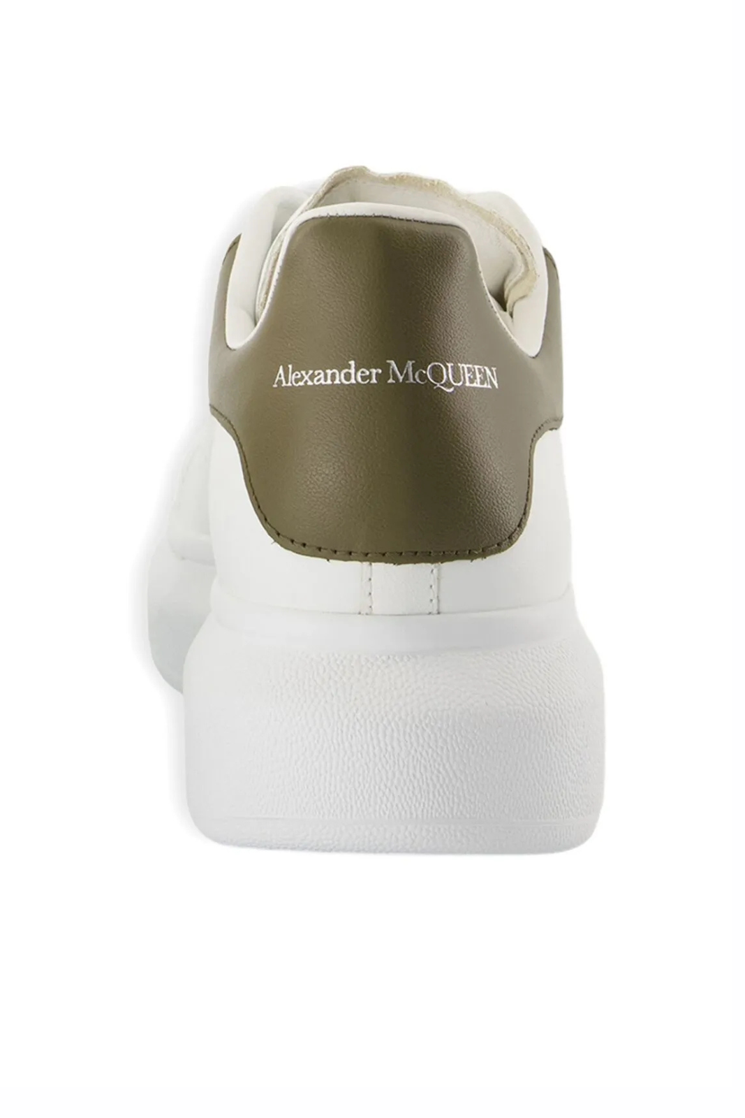 Alexander McQueen leather sneakers White Khaki