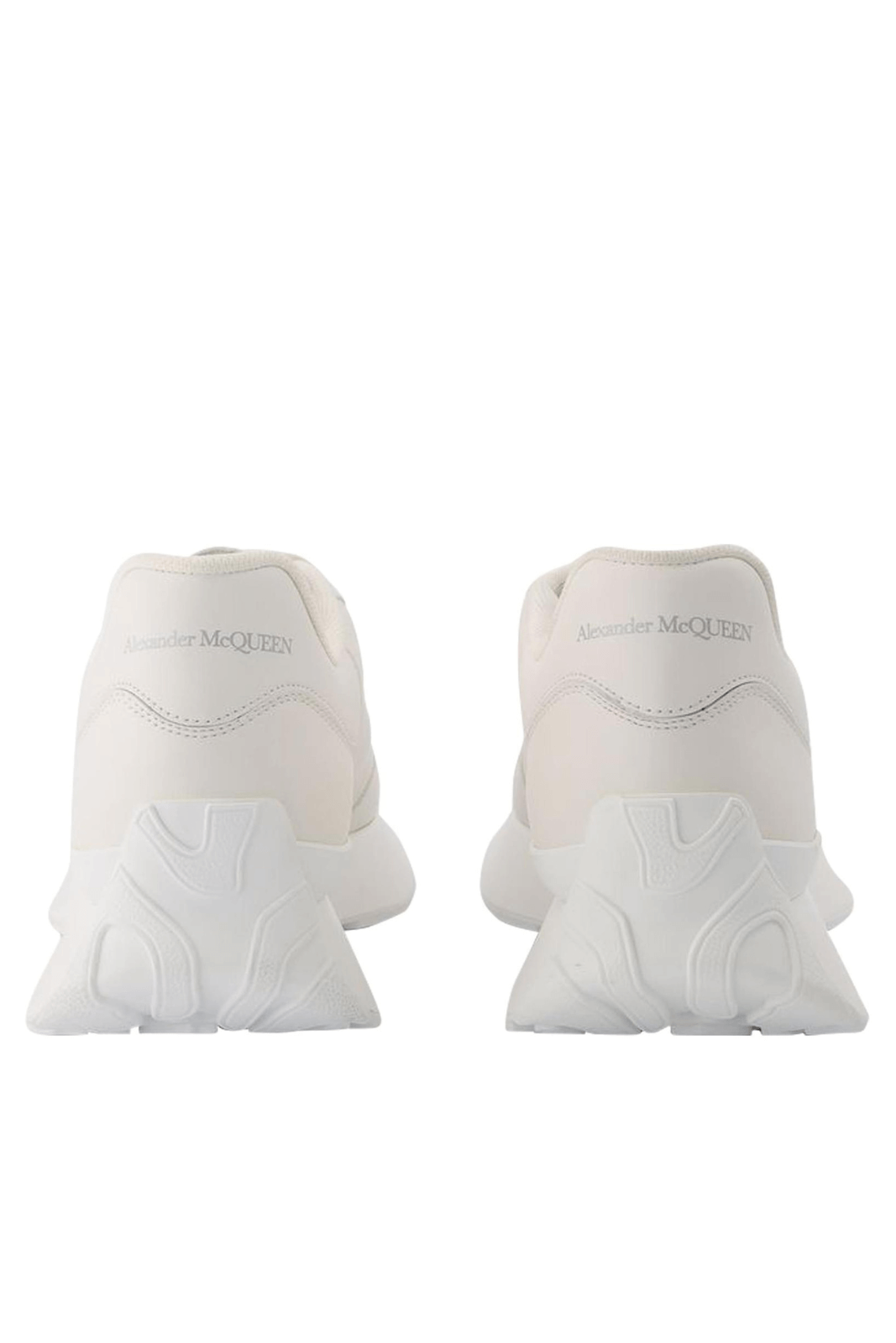 Alexander Mcqueen Sprint Runner Leather Woman Sneakers in White