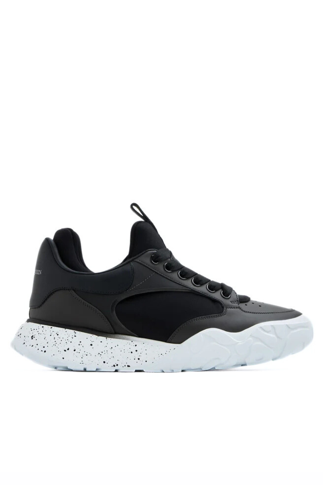 Alexander McQueen Court Tech Lace-Up Black Sneakers