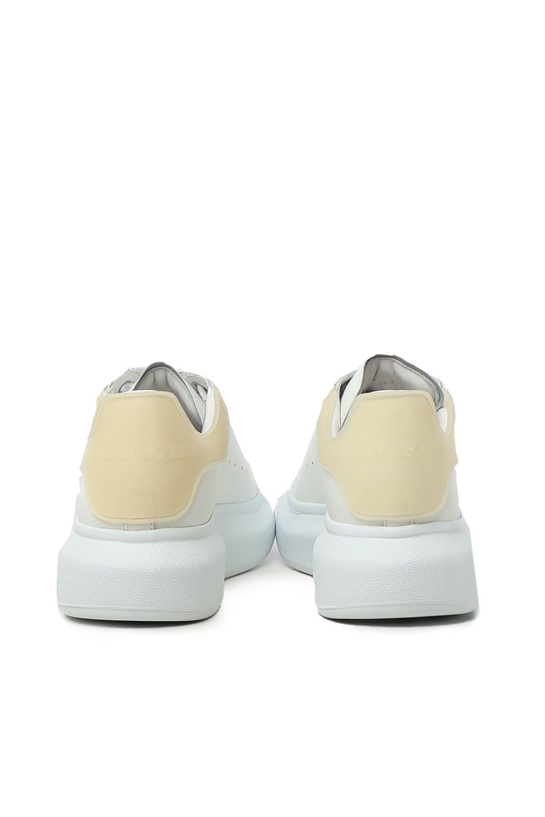 Alexander McQueen Logo Detailed Lace-Up Sneakers White light yellow
