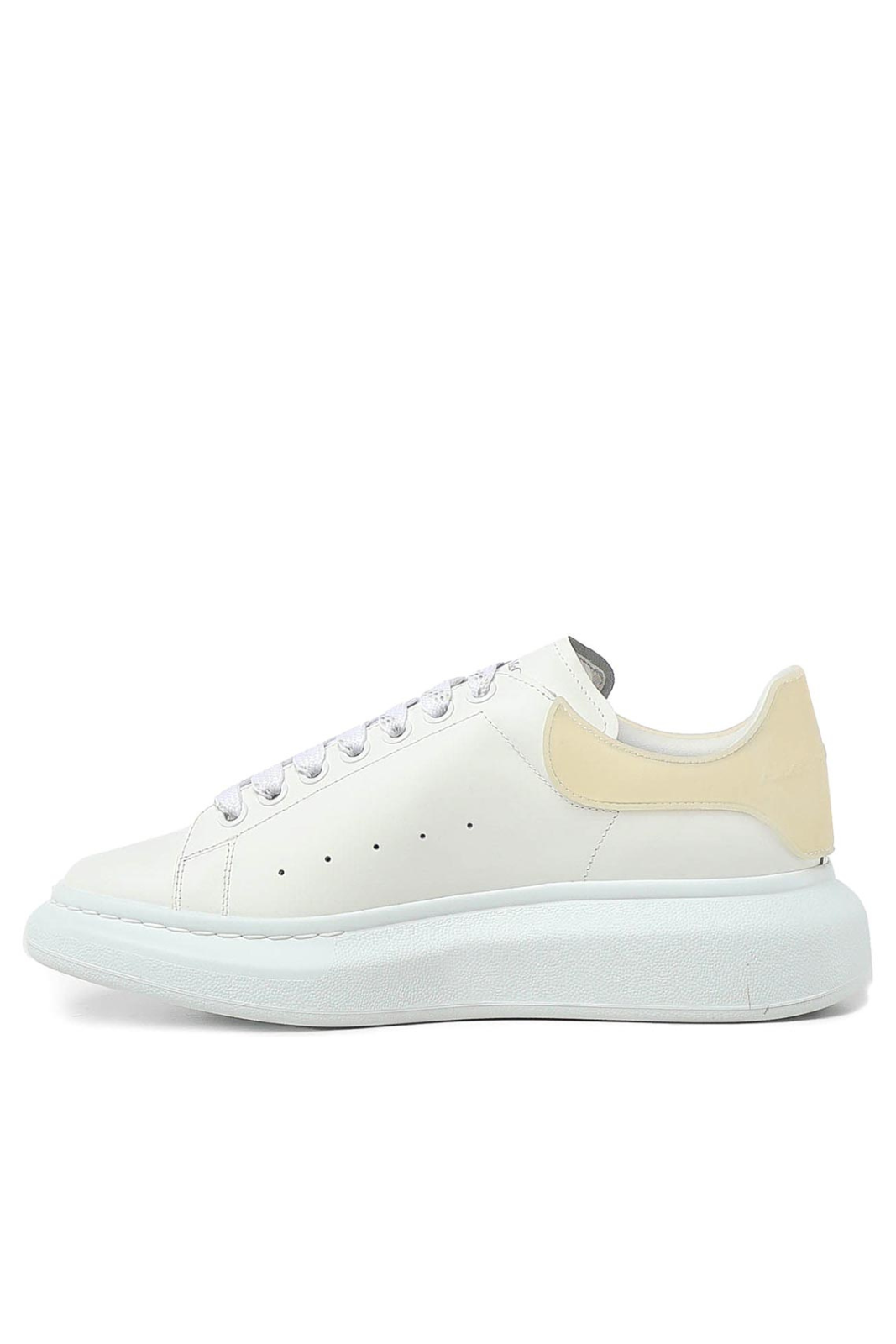 Alexander McQueen Logo Detailed Lace-Up Sneakers White light yellow