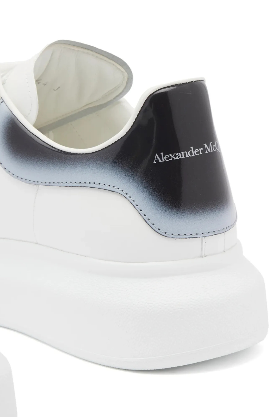 Sneakers barbati Alexander McQueen Degradee alb negru argintiu