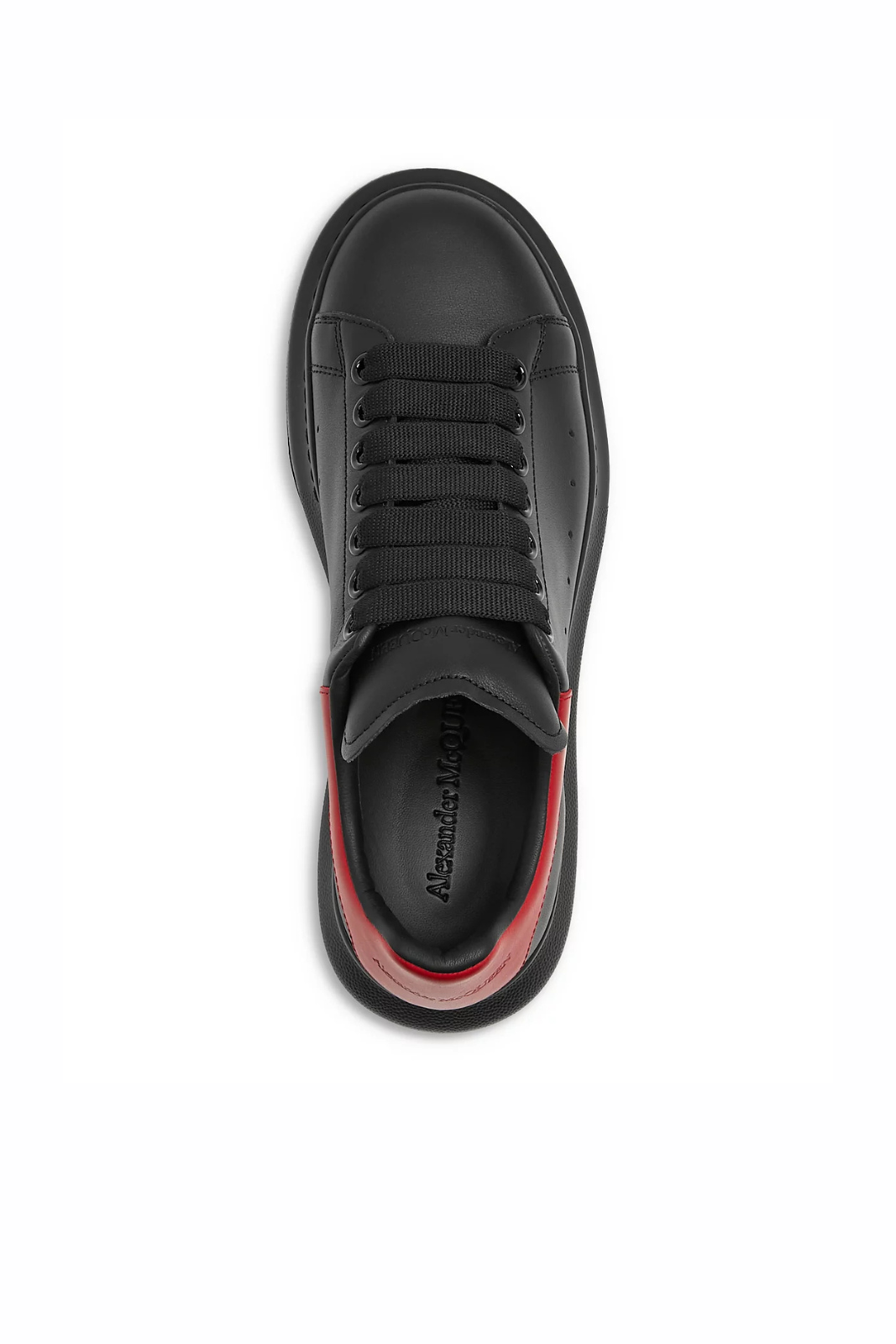 Alexander McQueen Men's Oversized Sneakers Black Red
