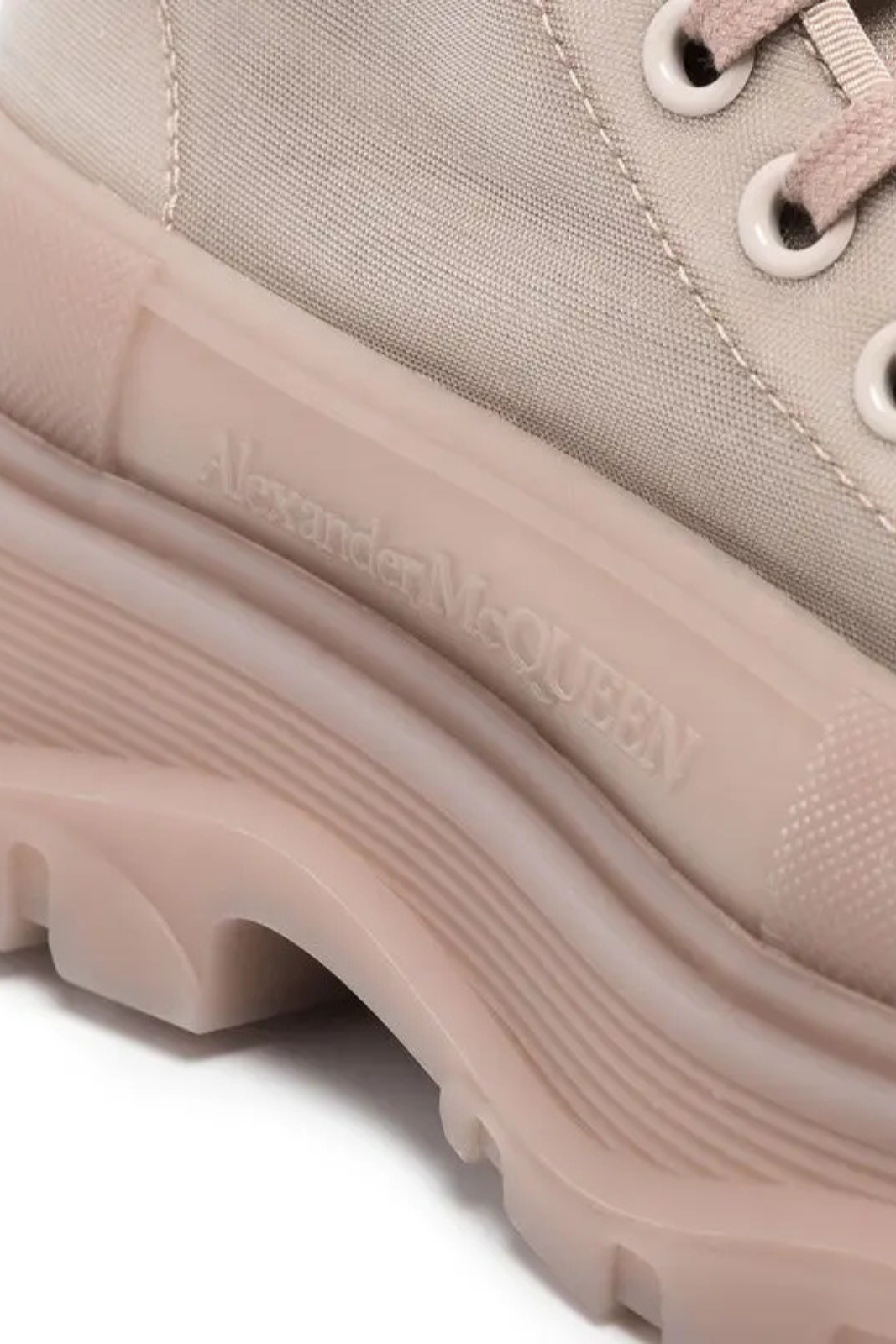 Alexander McQueen Neutral pink Tread Slick Mesh Boots