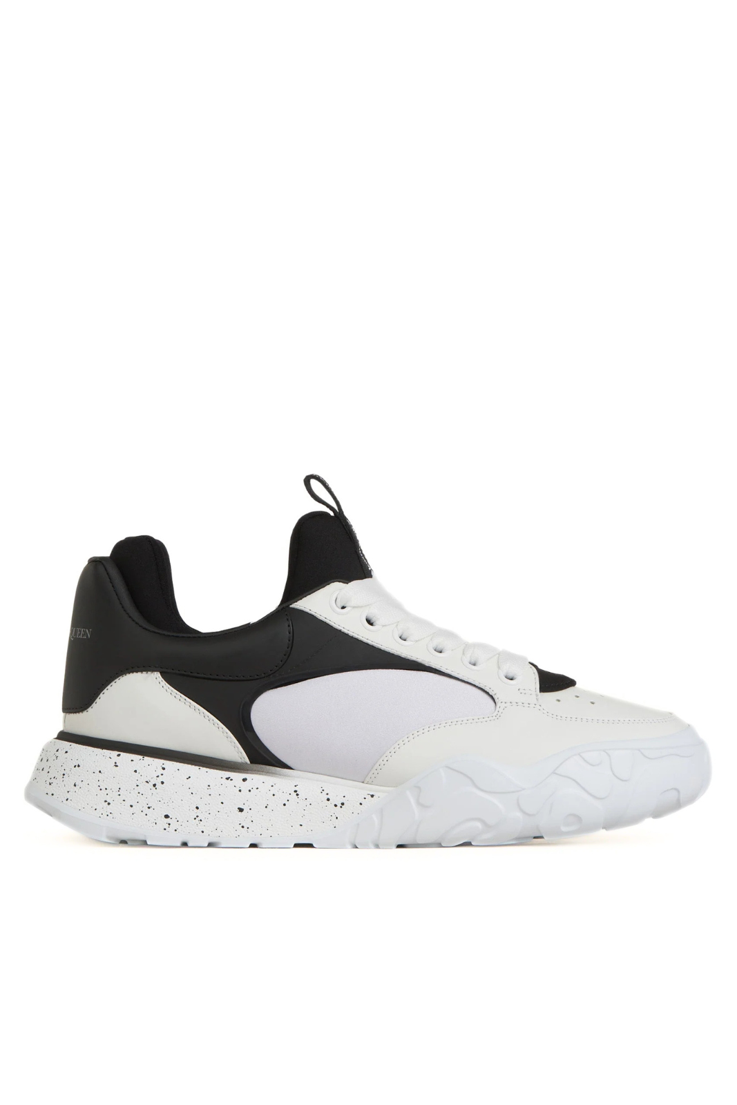 Alexander McQueen New Court Eco Man White Black Sneakers