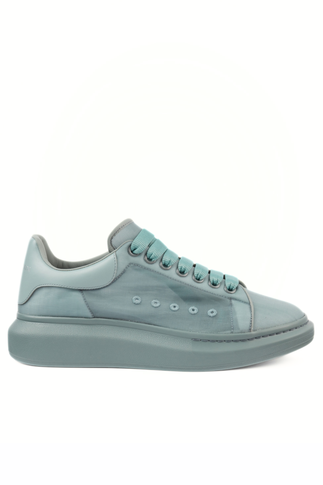 Alexander McQueen Oversize Transparent Sneaker Turquoise