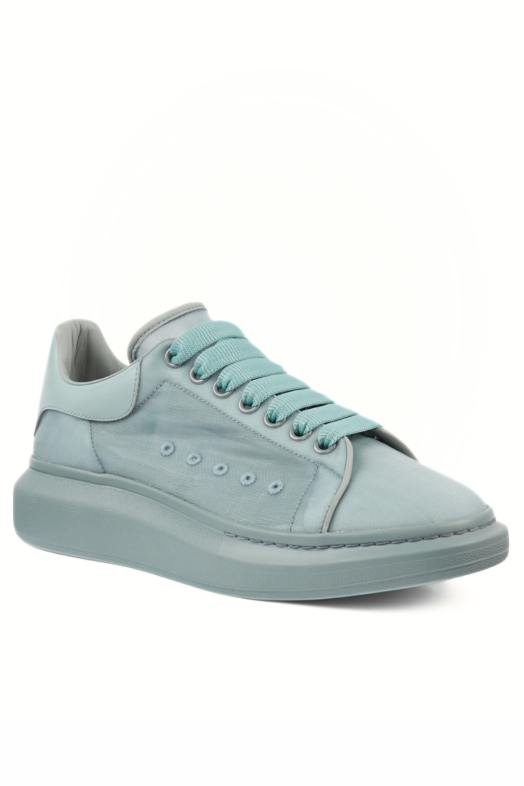 Alexander McQueen Oversize Transparent Sneaker Turquoise