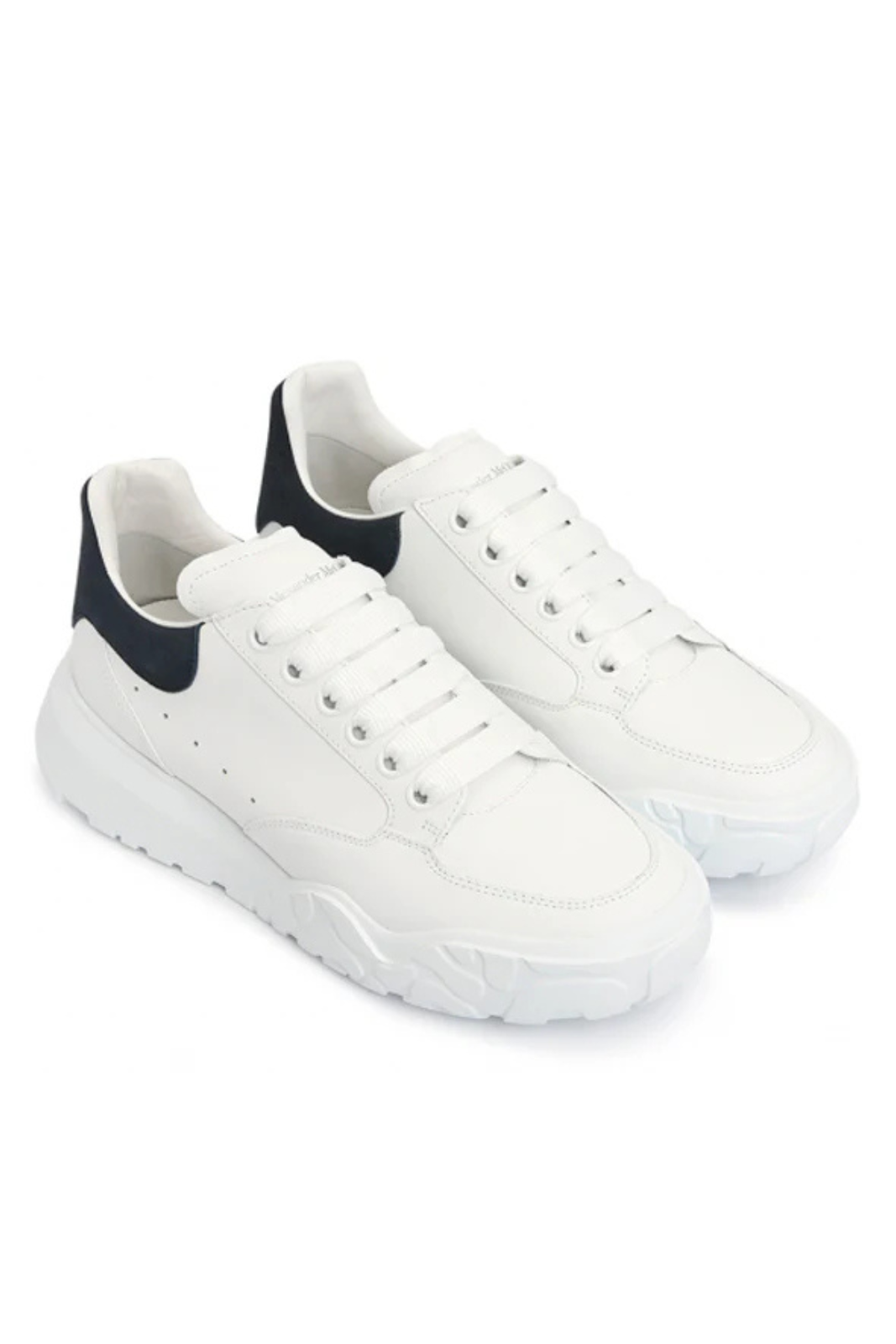 Alexander McQueen Oversized Court Trainer White Midnight Navy