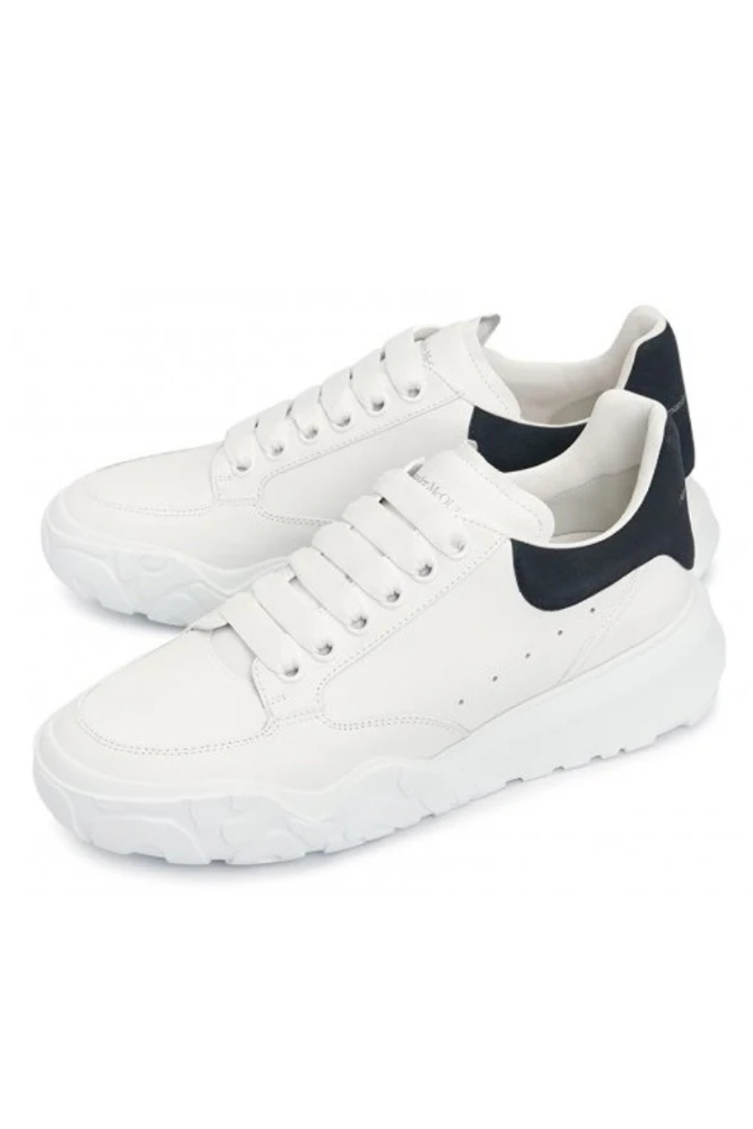 Alexander McQueen Oversized Court Trainer White Midnight Navy