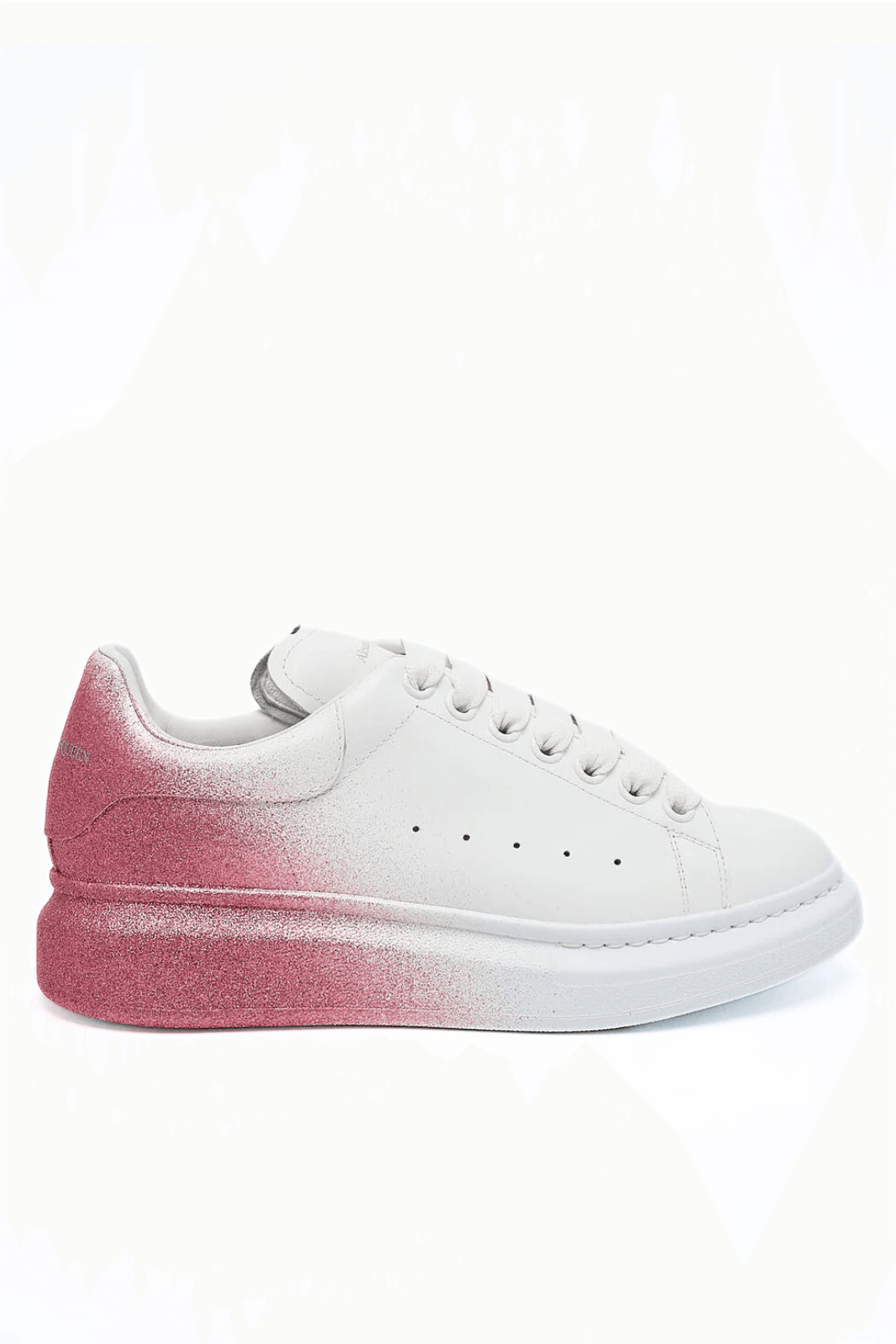 Alexander Mcqueen Oversized Gradient-effect Sneakers In White/pink