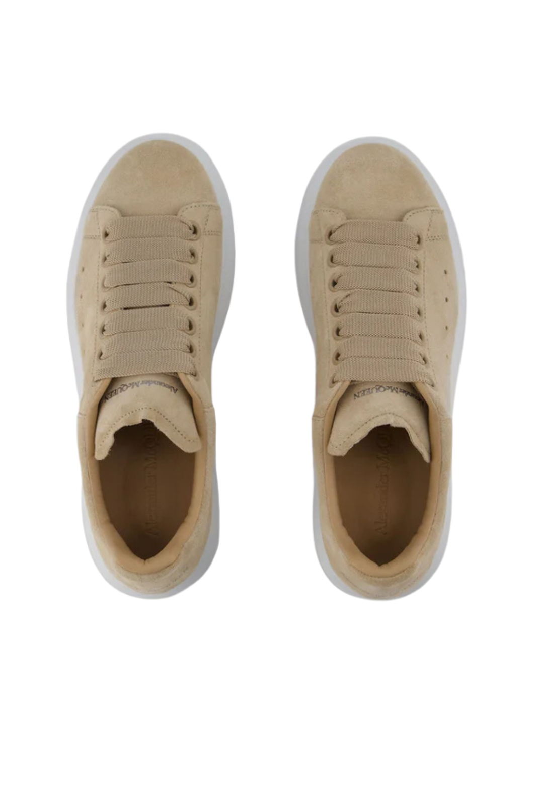Alexander McQueen Oversized Lace-Up Beige Man Sneakers