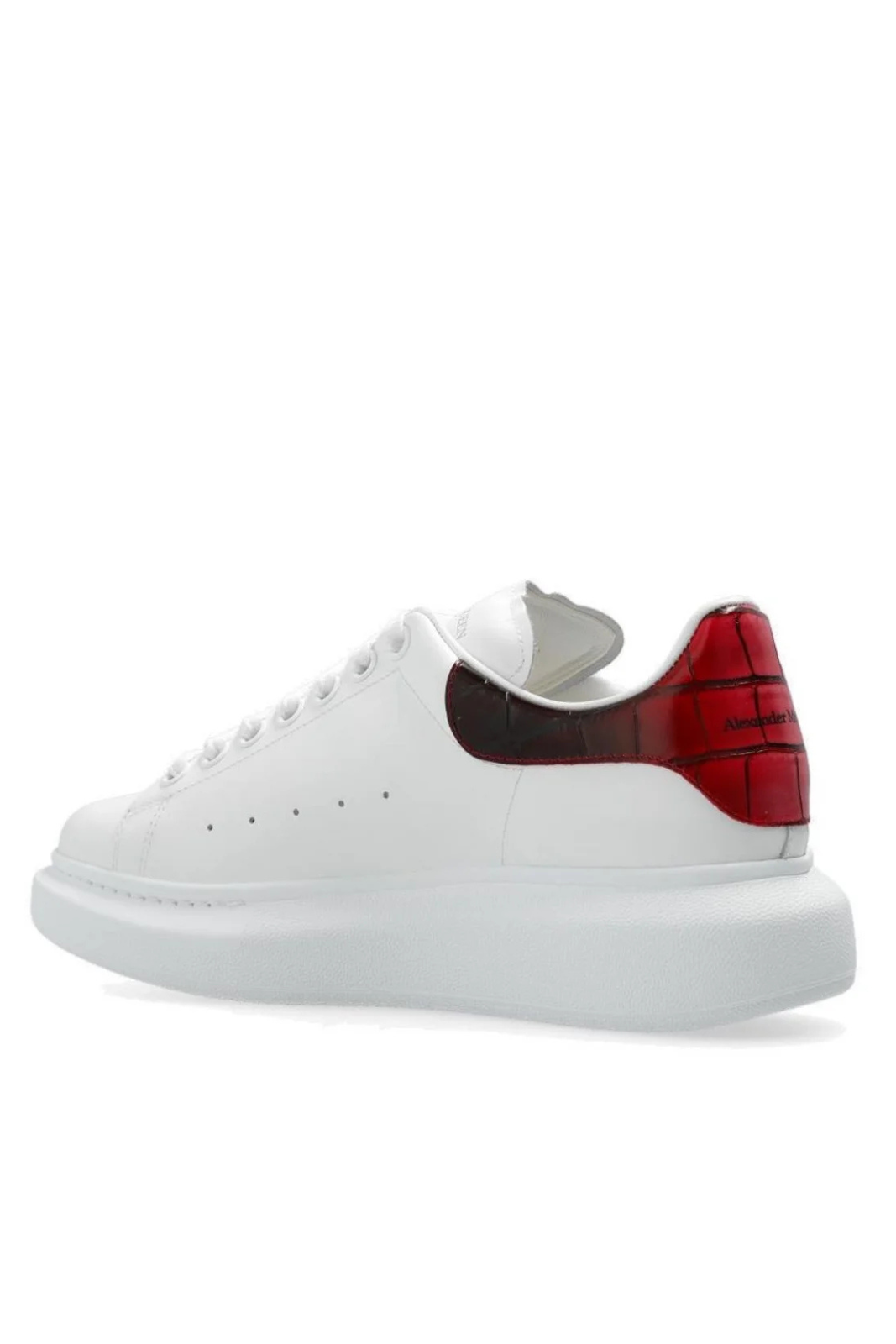 Alexander McQueen Oversized Low-Top Sneakers White Red