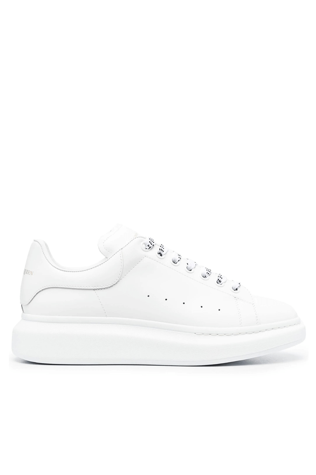 Alexander McQueen Oversized leather Man sneakers Full White