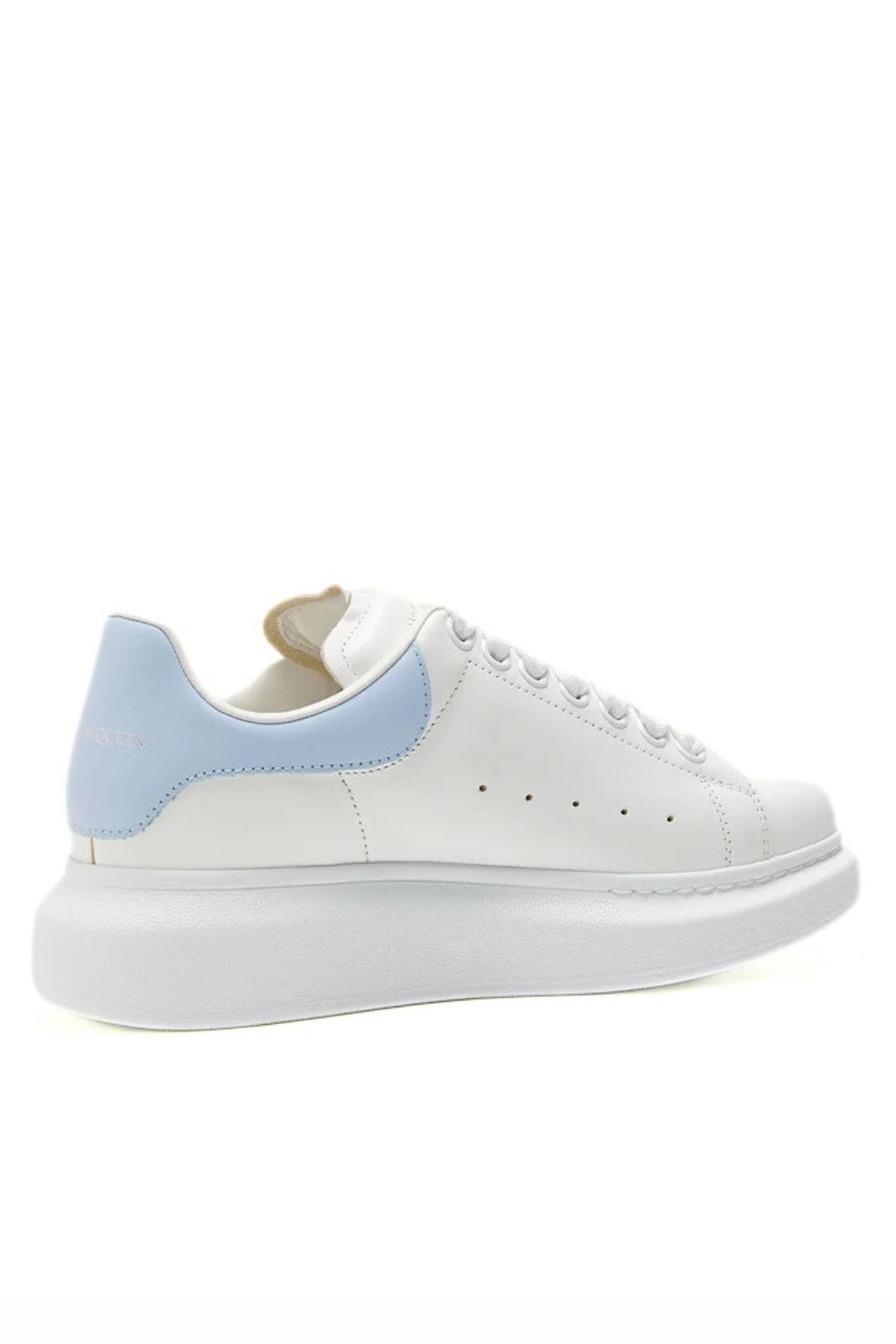 Alexander McQueen Oversize leather Men sneakers White Baby Blue