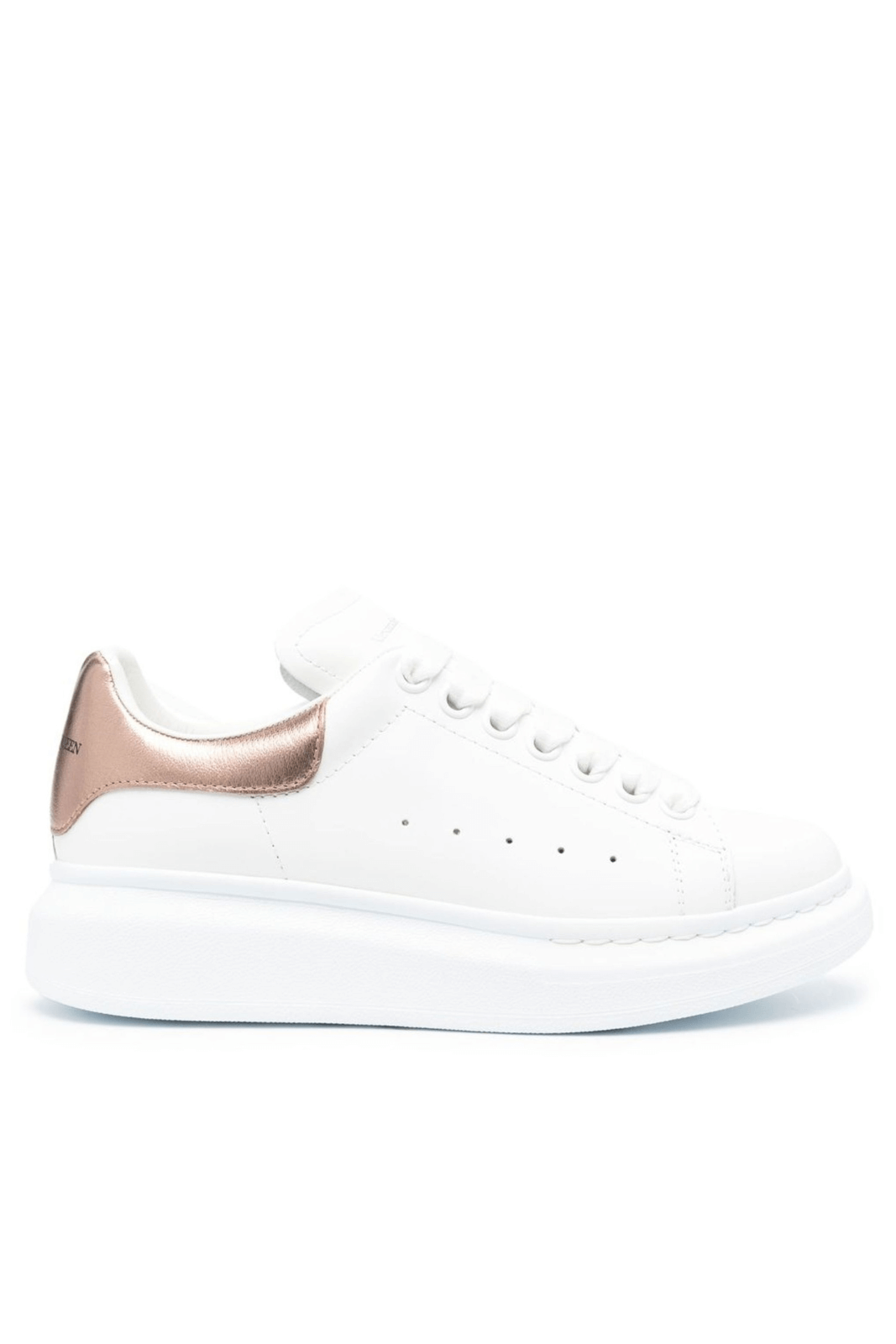 Alexander McQueen Oversized leather sneakers Bronze