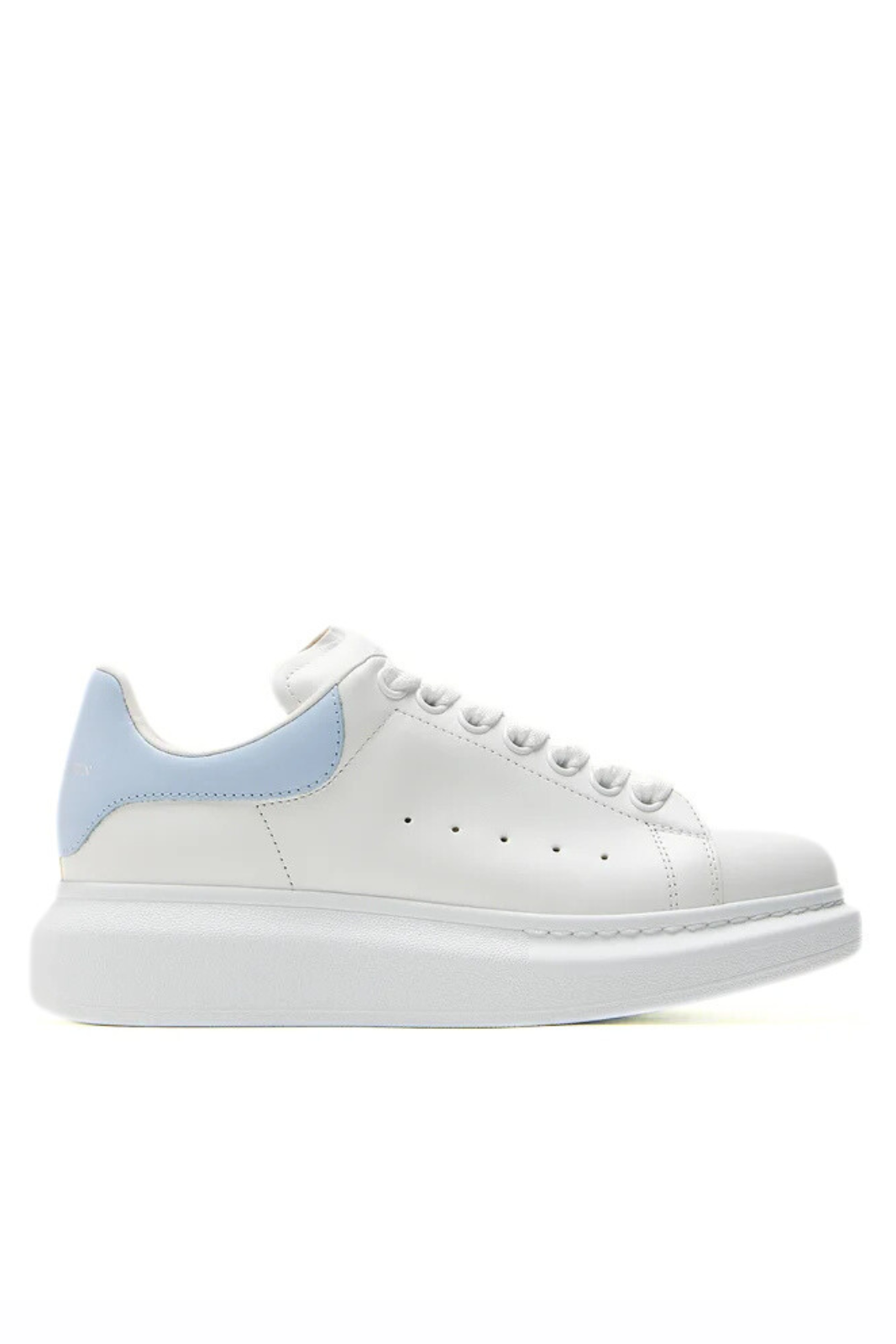 Alexander McQueen Oversize leather Men sneakers White Baby Blue