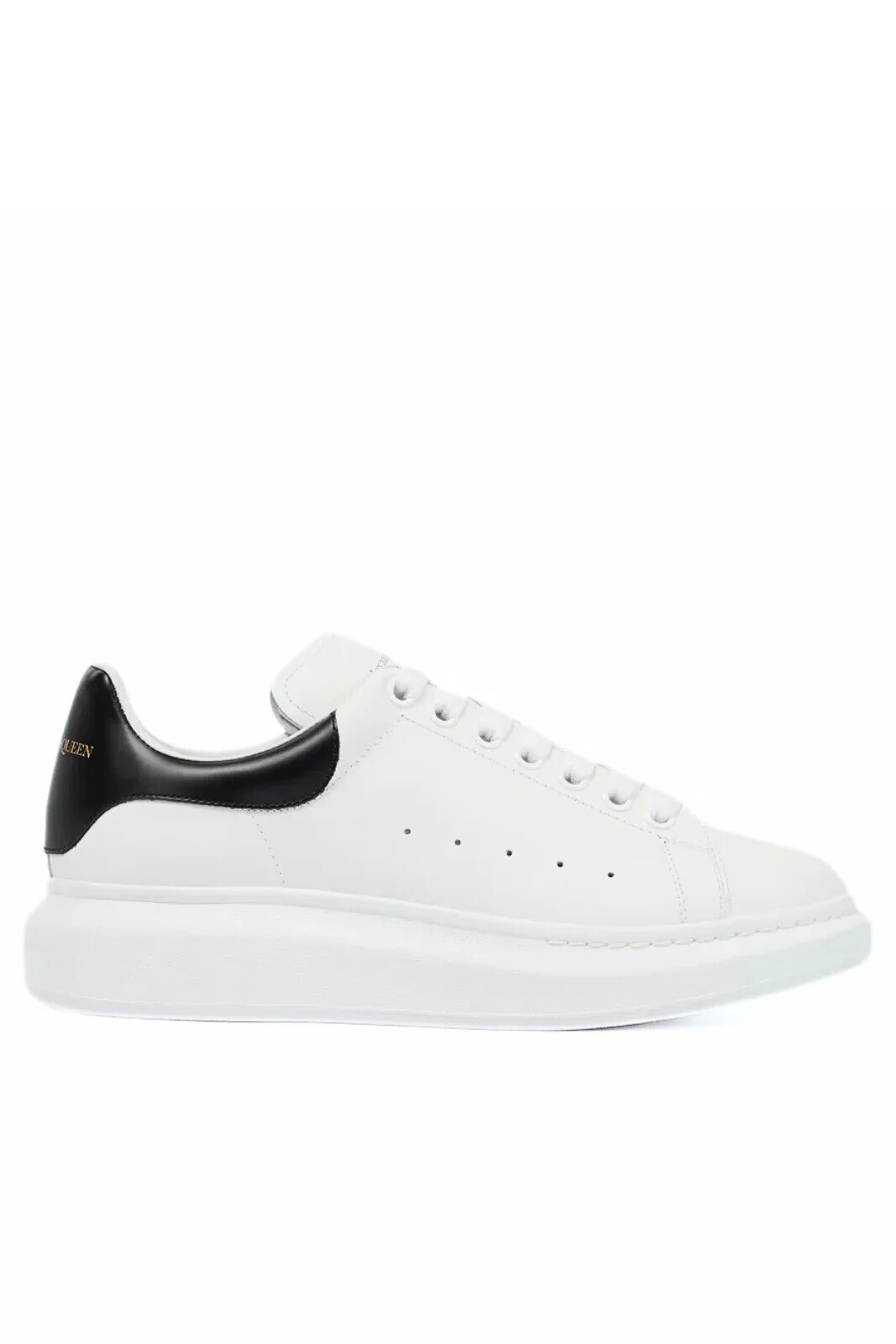 Alexander McQueen Oversized White/Black Leather low-top sneakers