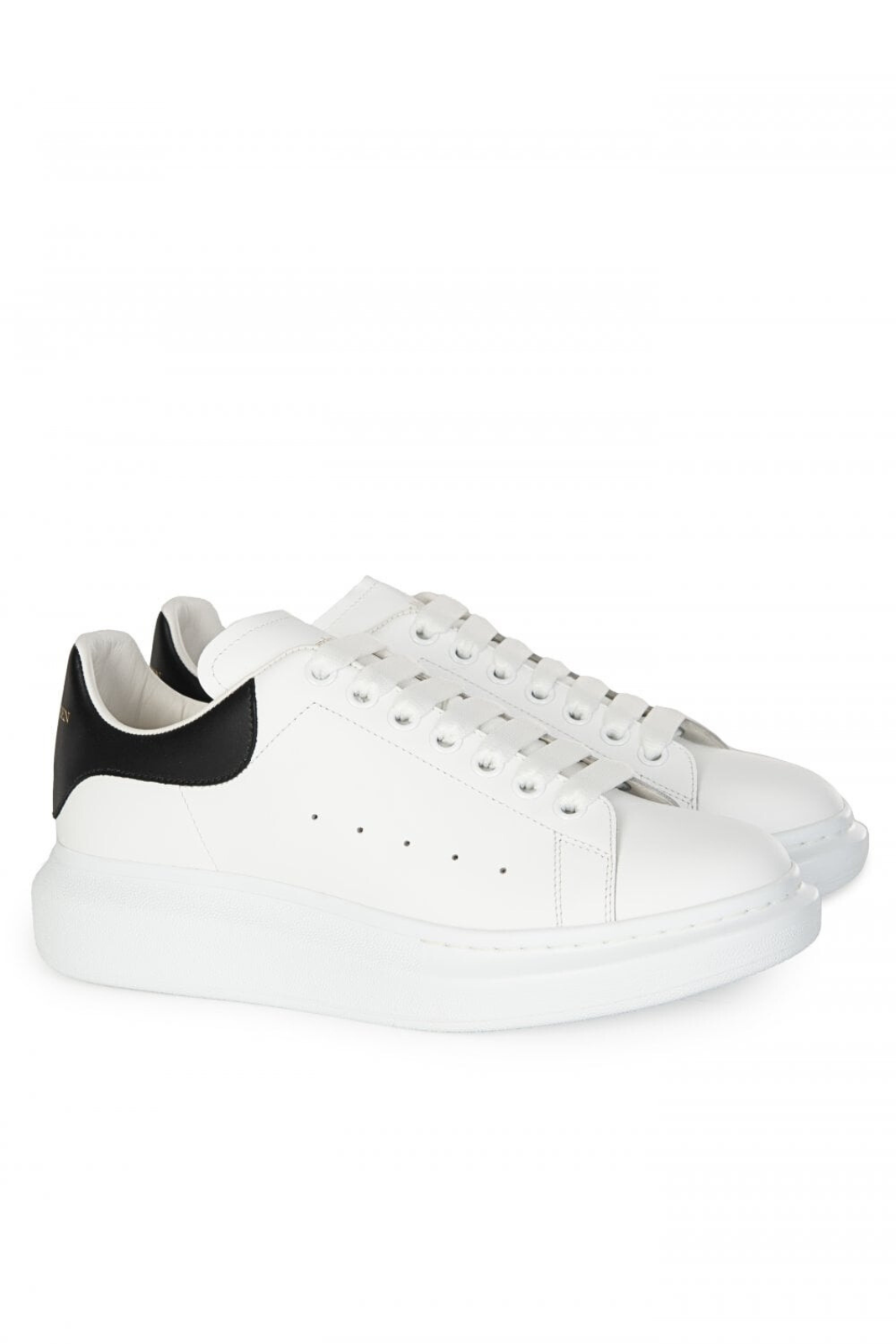 Alexander McQueen Oversized White/Black Leather low-top sneakers