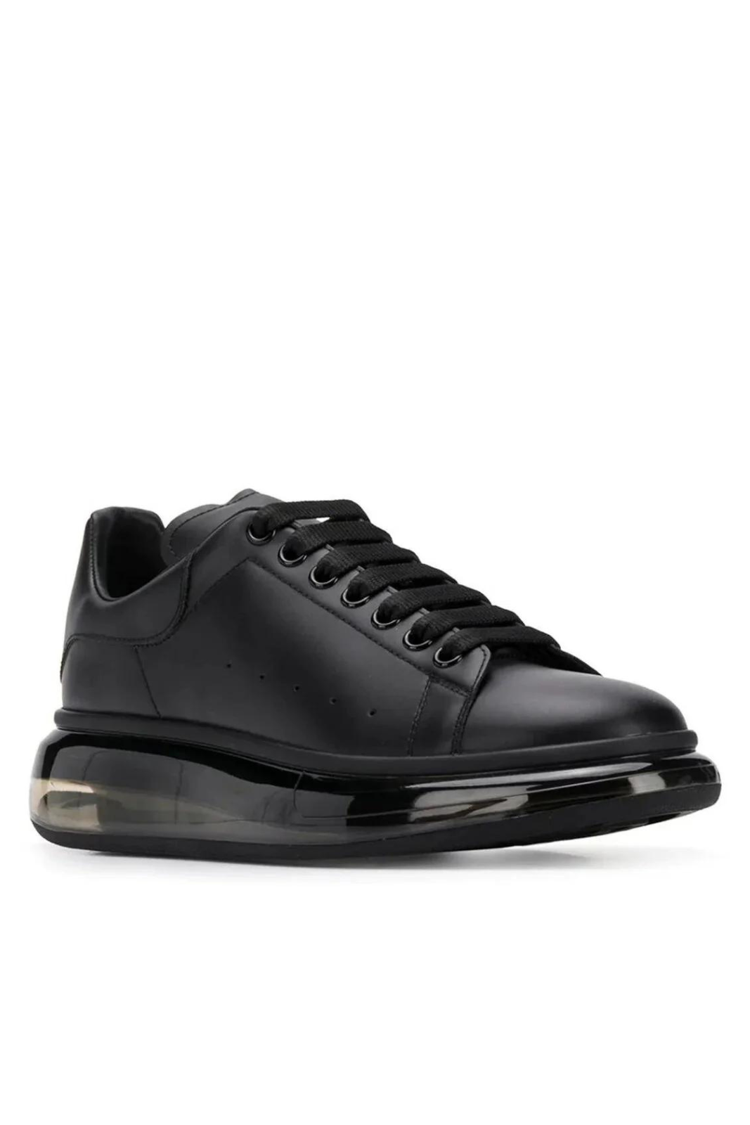 Alexander McQueen Oversized Low-Top Black Clear Sole Sneakers