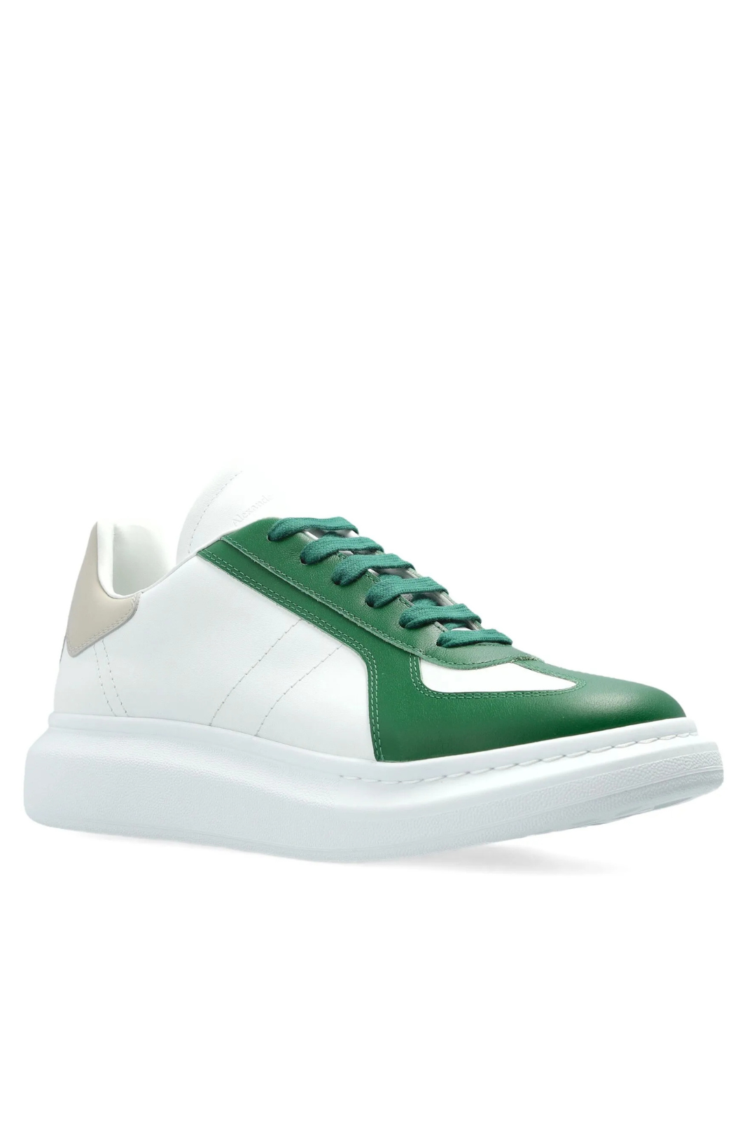 Alexander McQueen Oversized panelled lace-up sneakers White Green