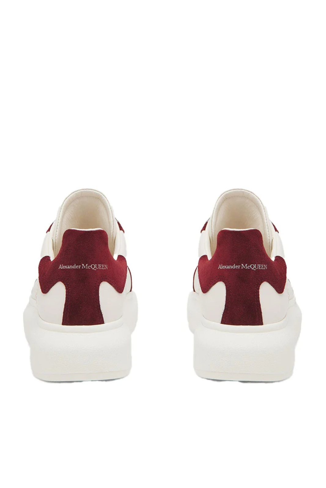 Alexander McQueen Oversized Retro Women Sneakers White Grey Red