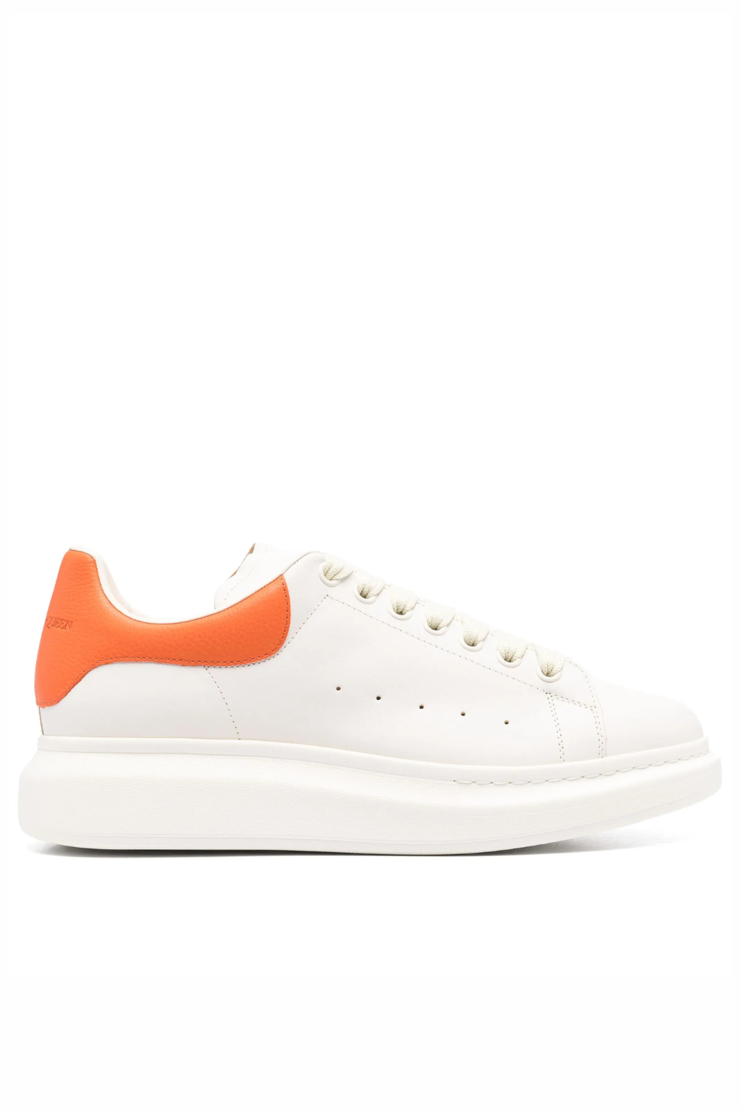 Alexander McQueen Oversized White Orange Low Top Sneakers