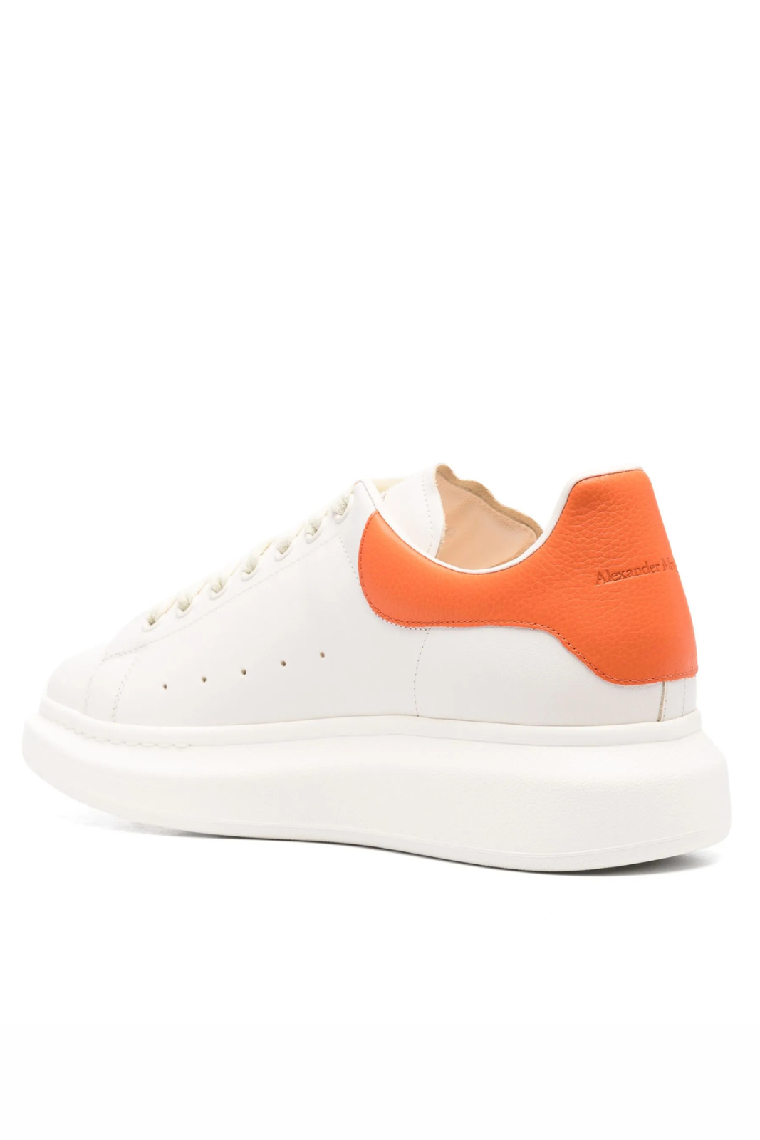 Alexander McQueen Oversized Sneaker White Orange Low Top Sneakers