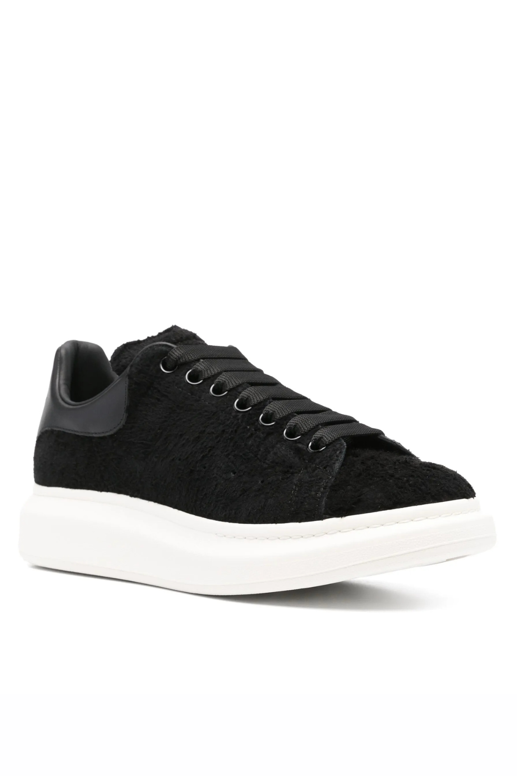 Alexander McQueen Oversized Sneaker Black Suede Leather