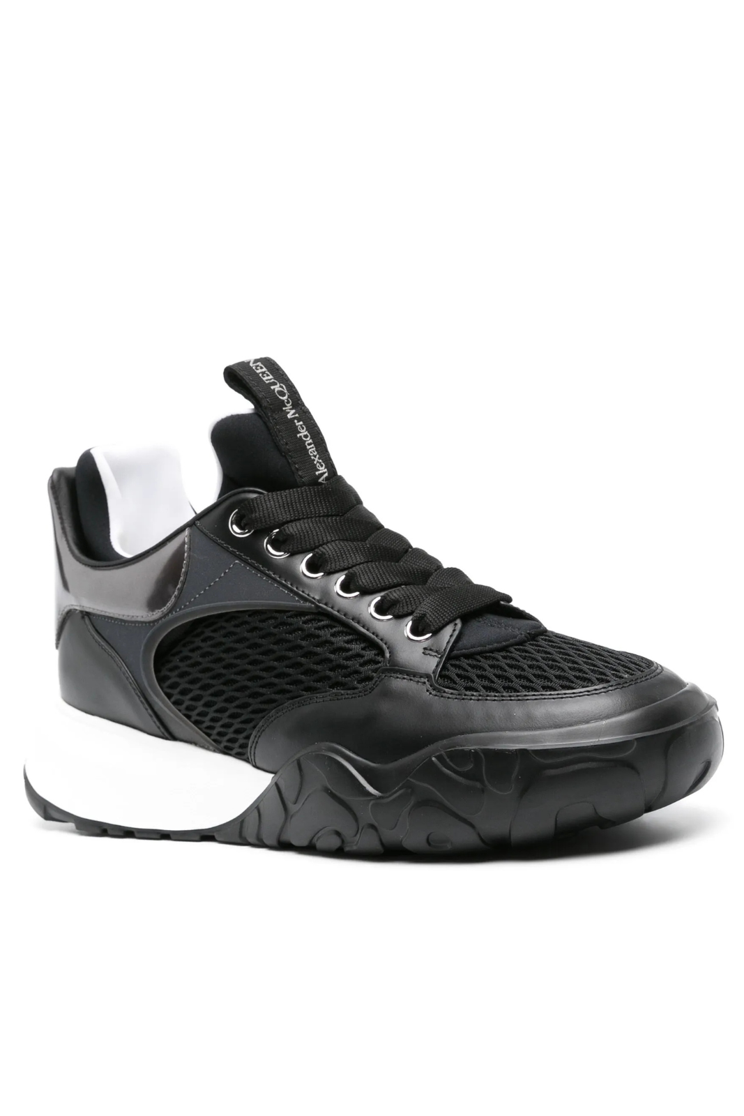 Alexander McQueen Panelled Chunky Sneakers Black White