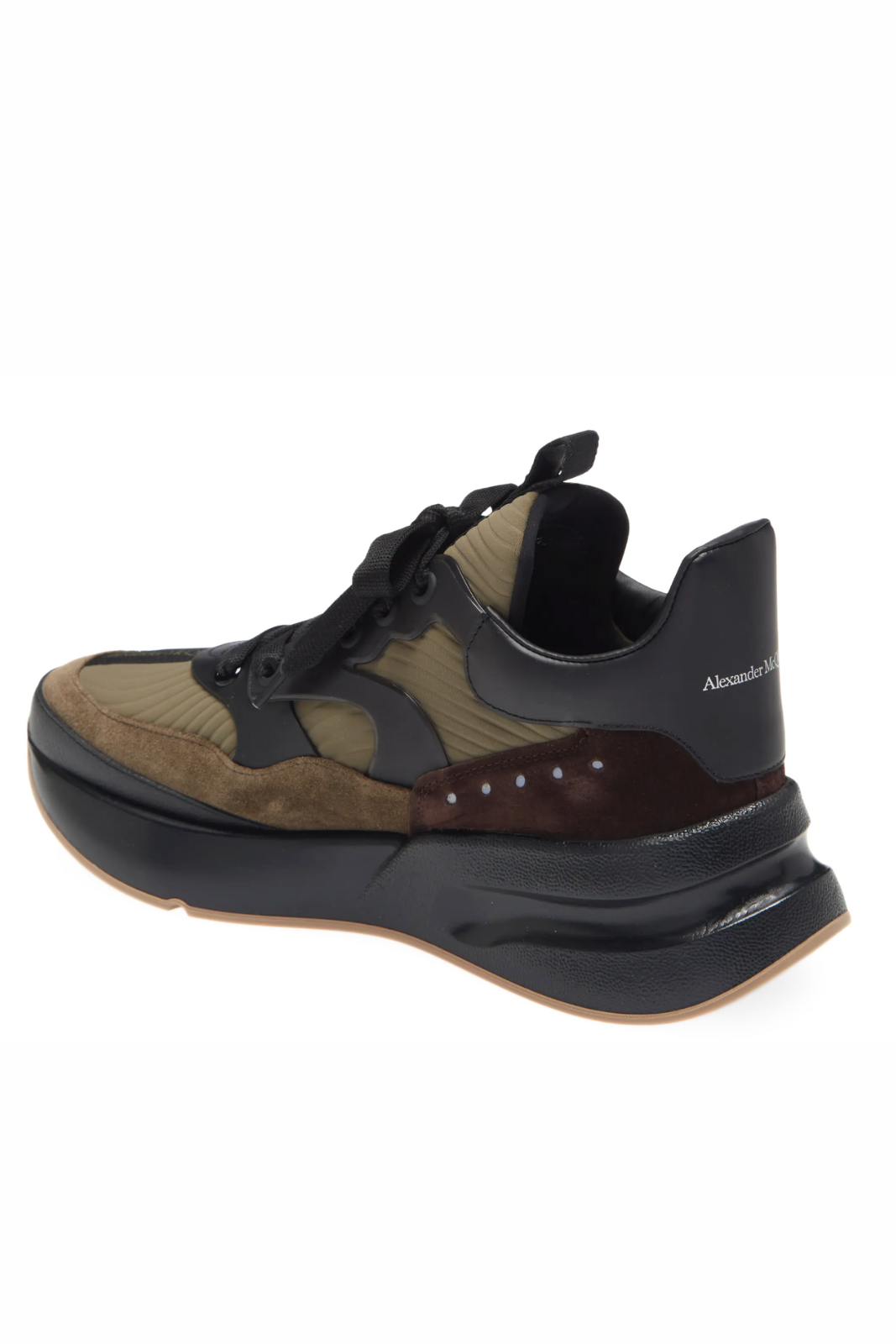 Alexander McQueen Runner Sneaker Black Khaki