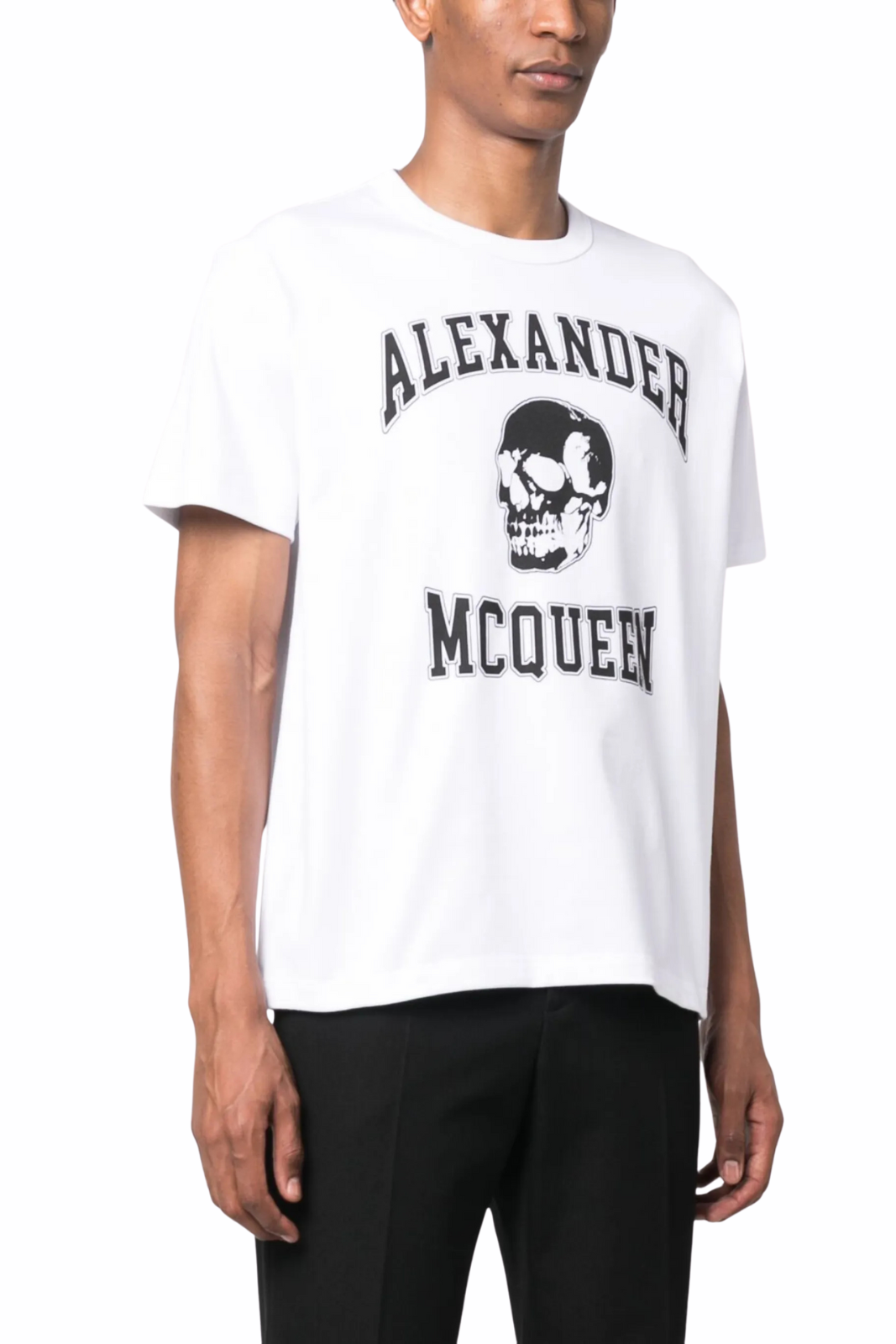 Alexander McQueen skull logo-print T-shirt White
