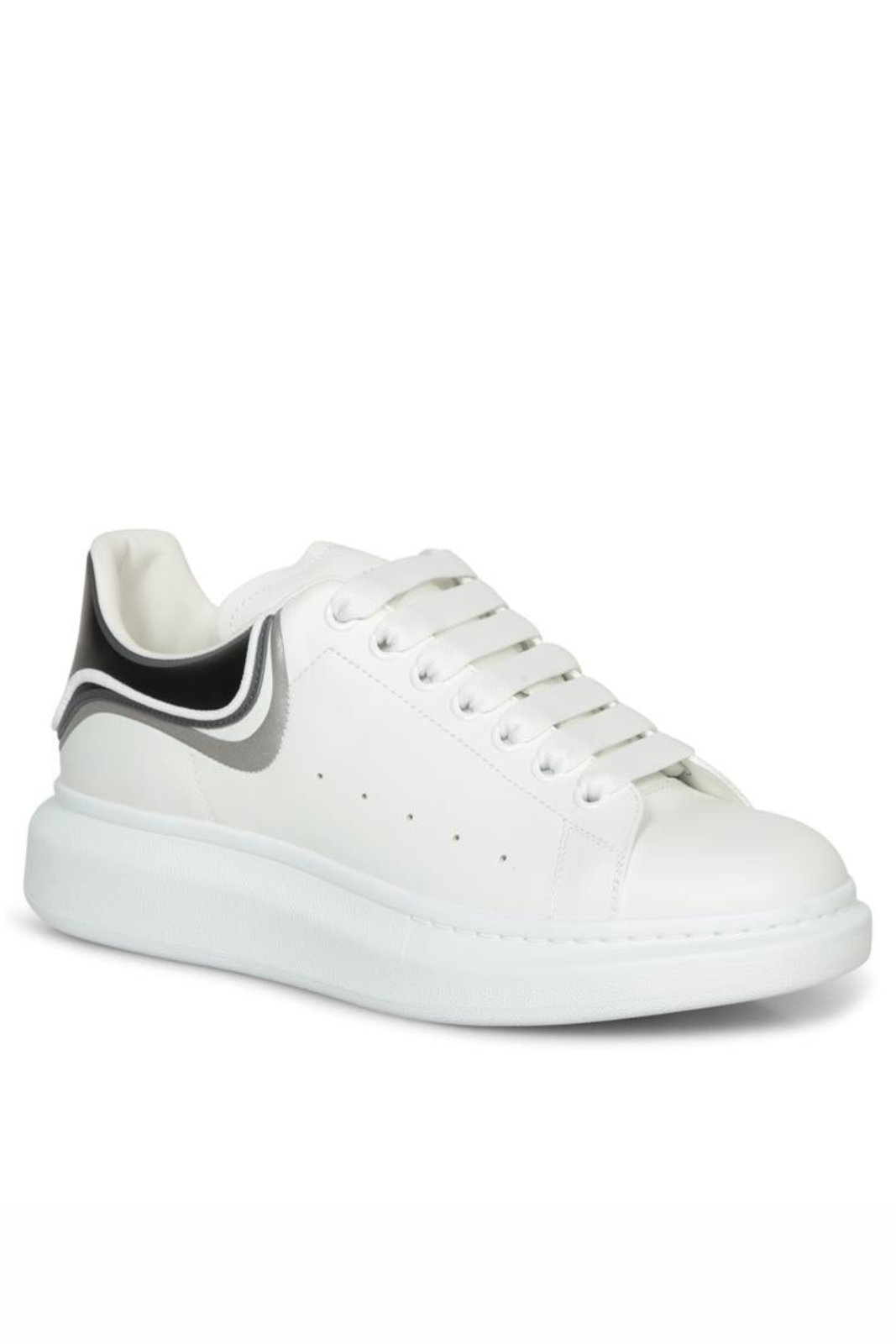 Alexander McQueen oversized Man White Black Silver Man Sneakers