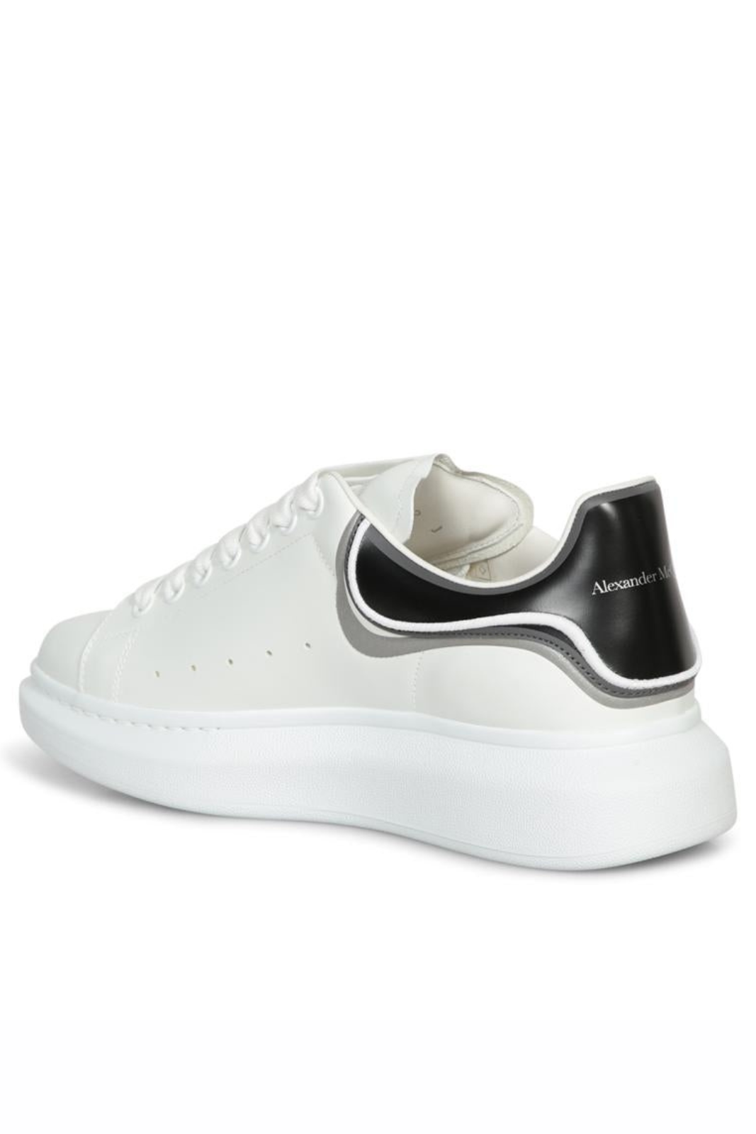 Alexander McQueen oversized Man White Black Silver Man Sneakers