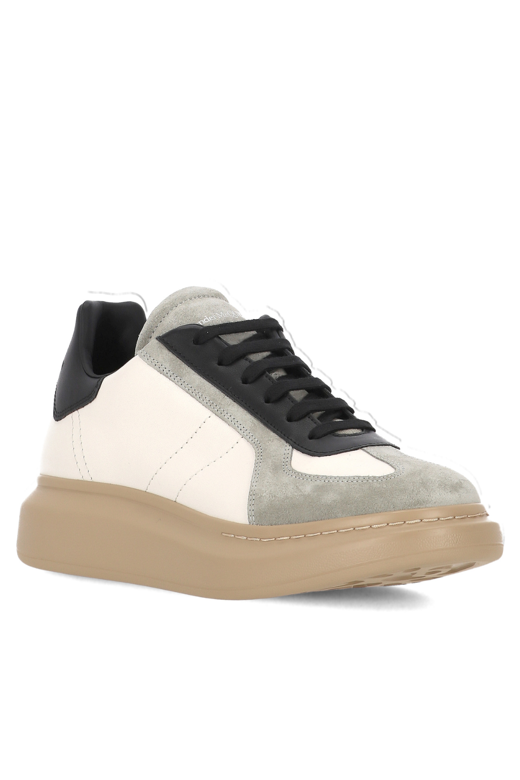 Alexander McQueen Oversized Retro Sneakers White Black Grey