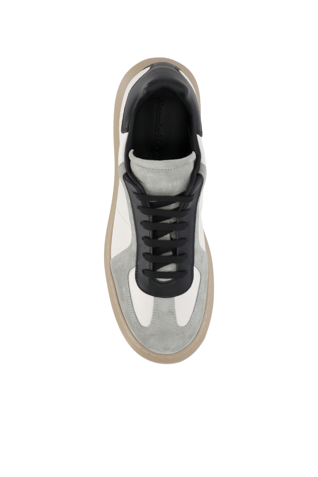 Alexander McQueen Oversized Retro Sneakers White Black Grey