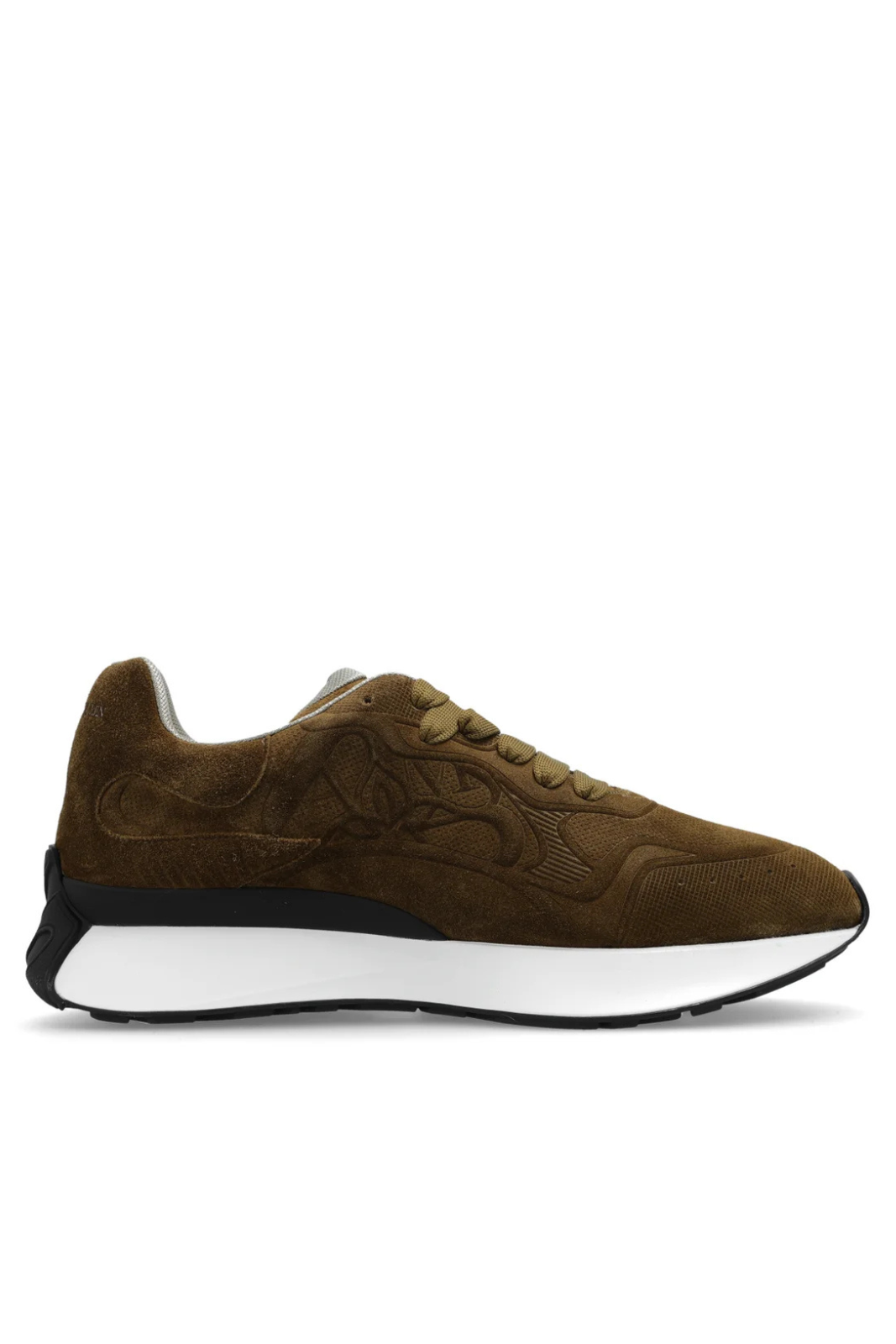 Alexander McQueen Sprint Runner Lace-Up Sneakers brown for men