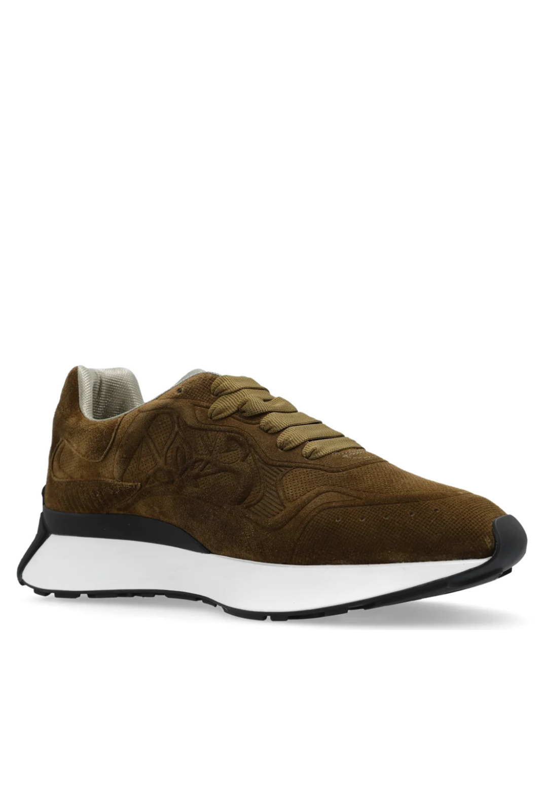 Alexander McQueen Sprint Runner Lace-Up Sneakers brown for men