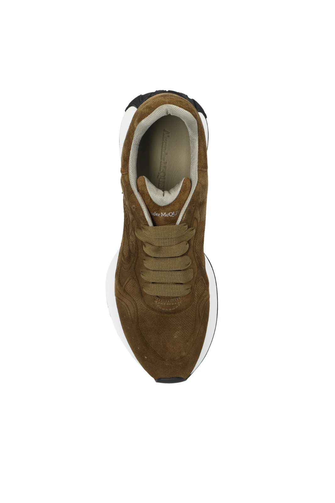 Alexander McQueen Sprint Runner Lace-Up Sneakers brown for men