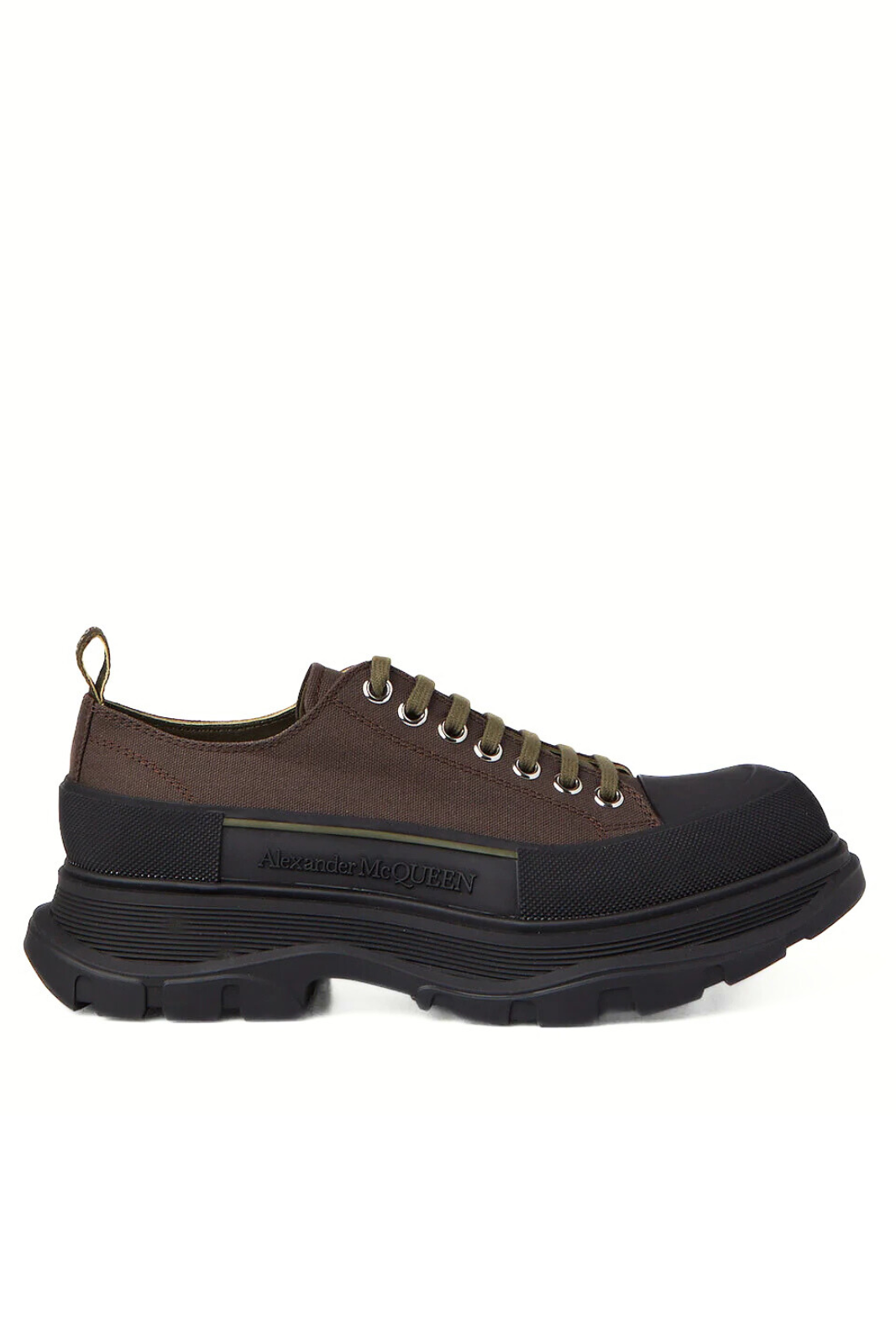 Alexander McQueen Tread Lace-Up Shoes Brown