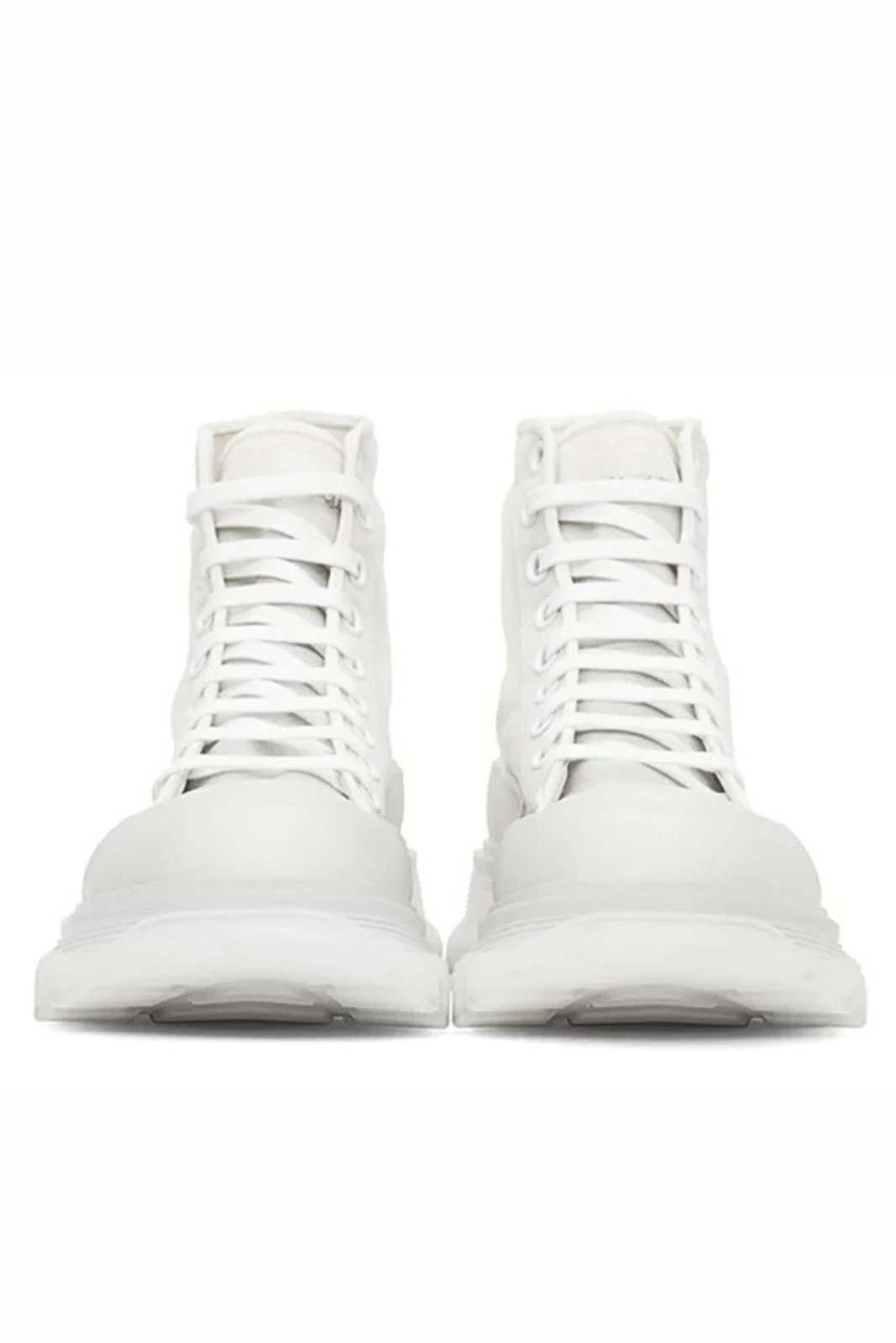 Alexander McQueen Tread Slick Boot White White Clear Sole