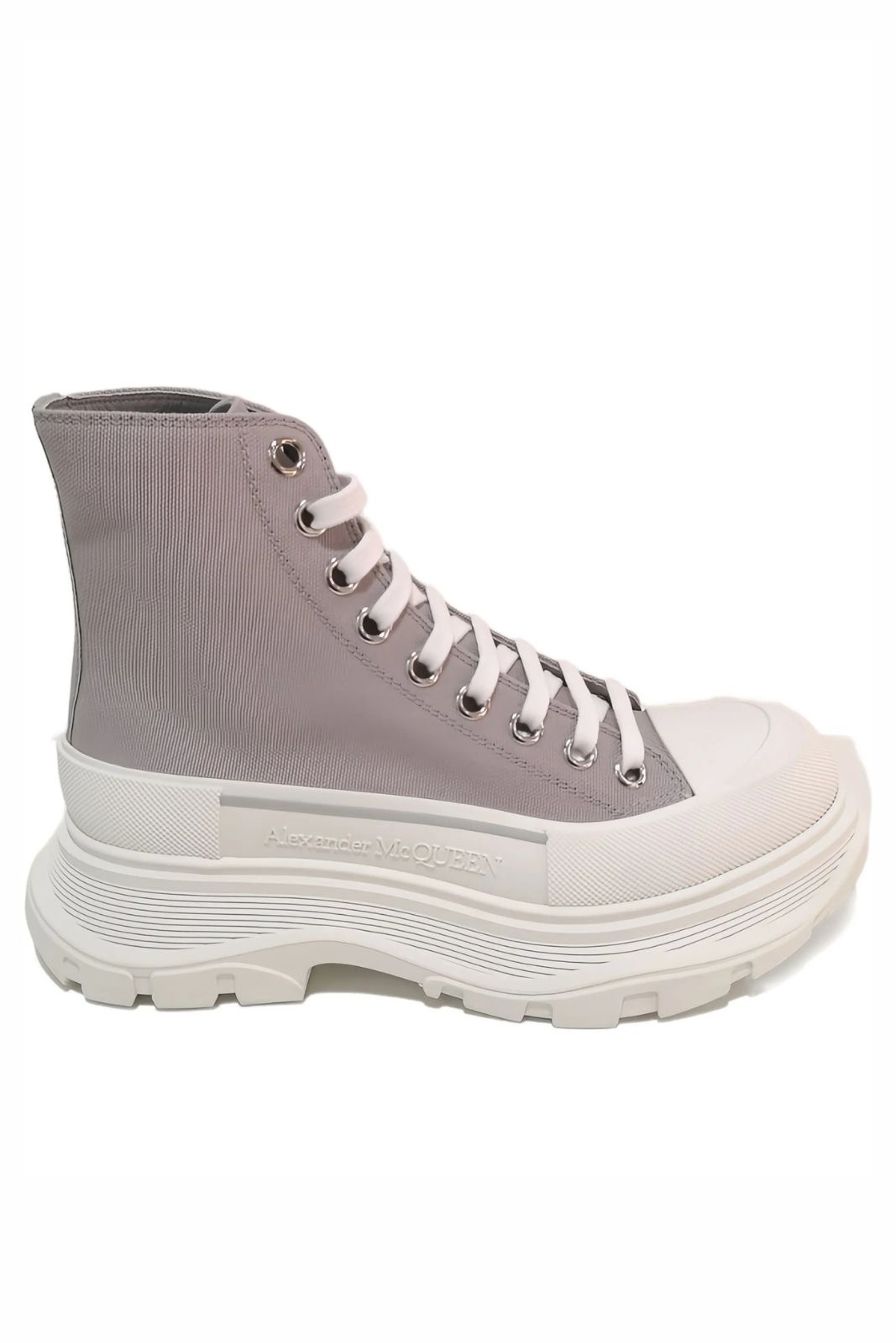Alexander McQueen Bottines Tread Slick Grey Sneakers