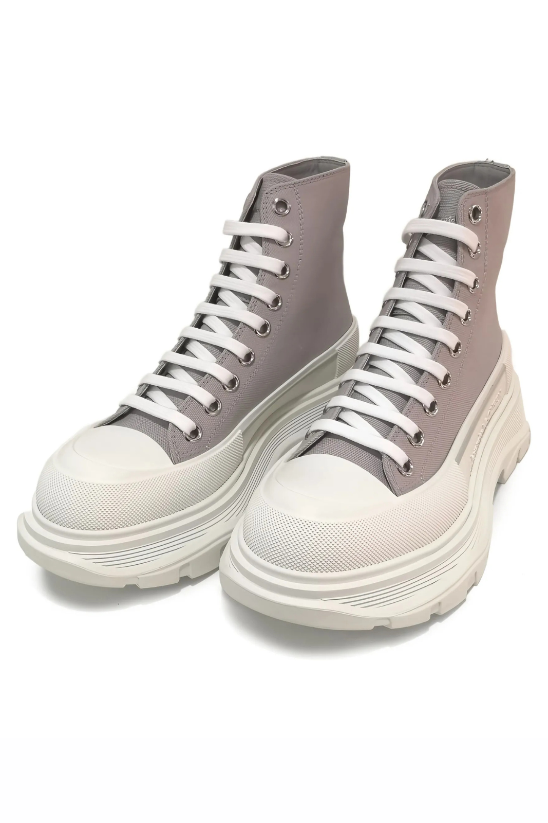 Alexander McQueen Bottines Tread Slick Grey Sneakers