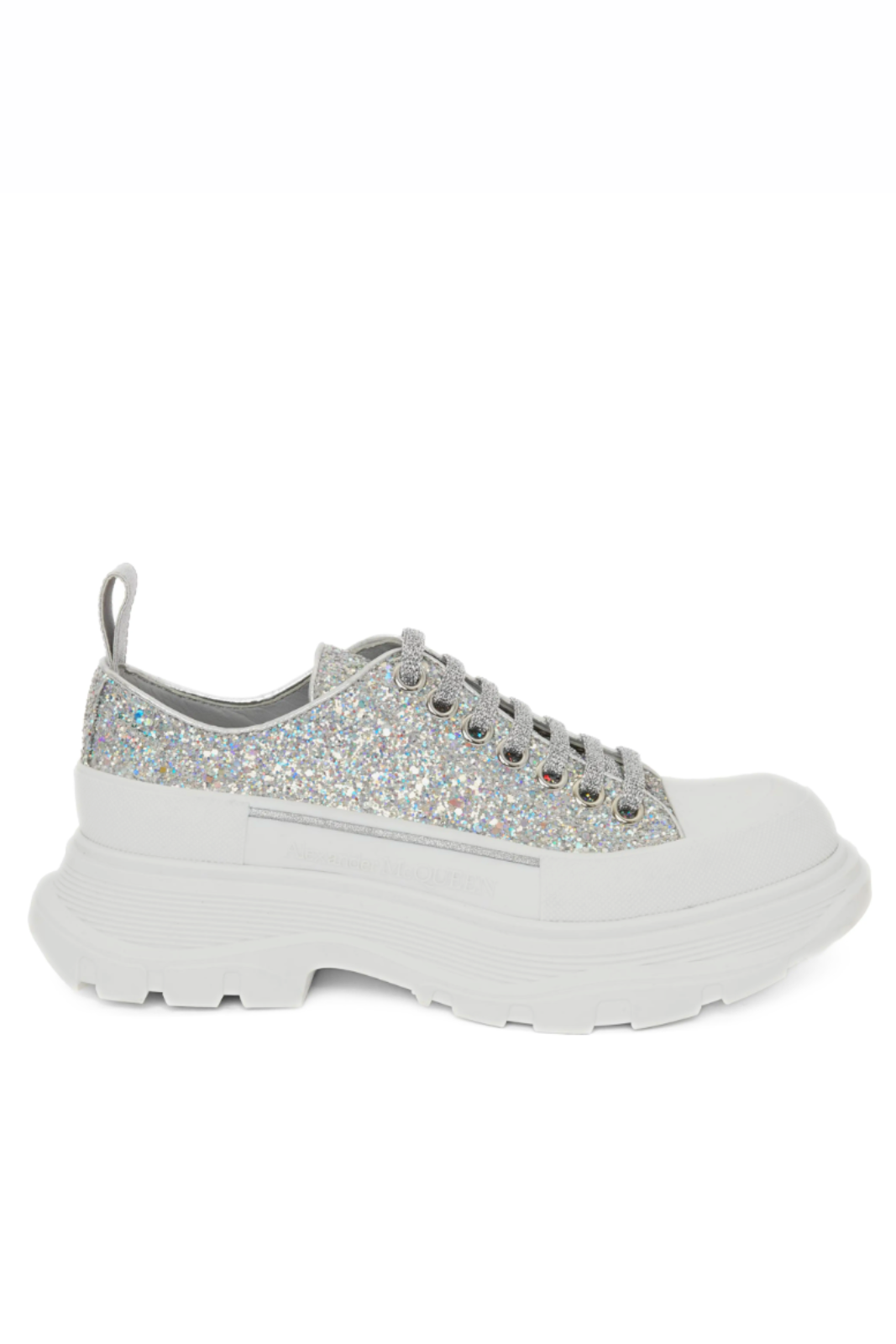 Alexander McQueen Tread Slick Low Top Woman Sneaker Glitter